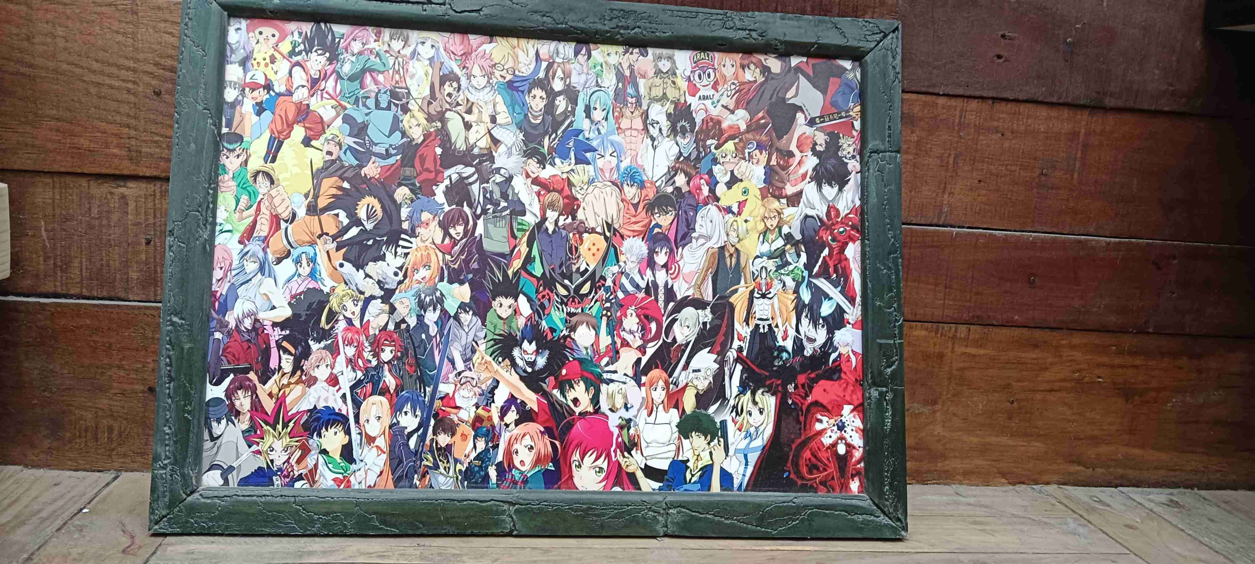 Cuadro collage personajes anime