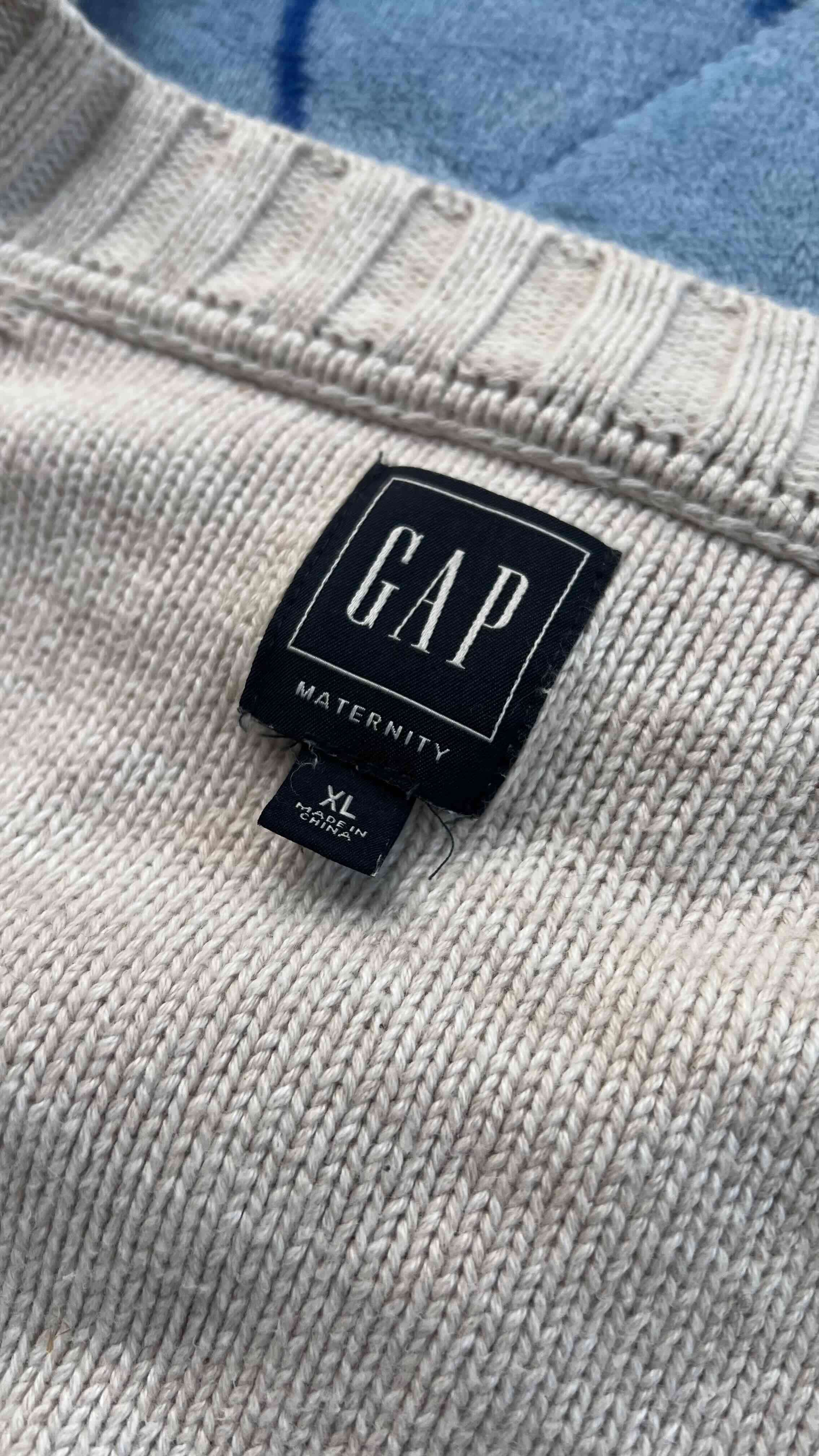 Sweater beige de lana tejido gap - miniatura 2