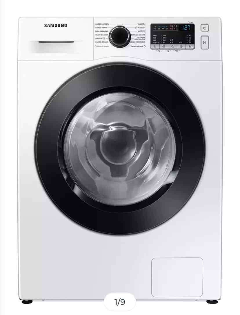Lavadora Samsung blanca 9kg sin uso