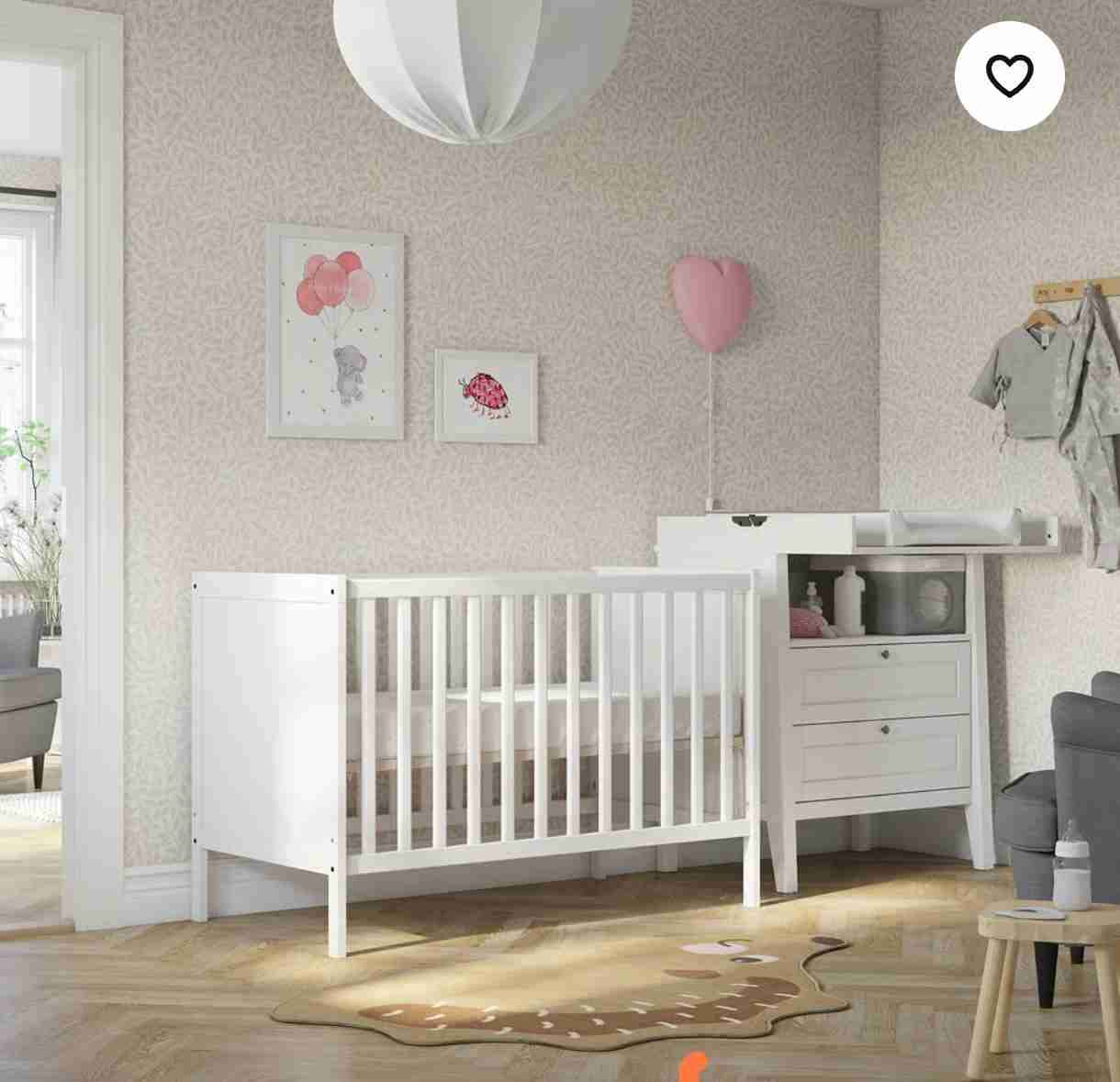 Cuna de bebé blanca IKEA - miniatura 2