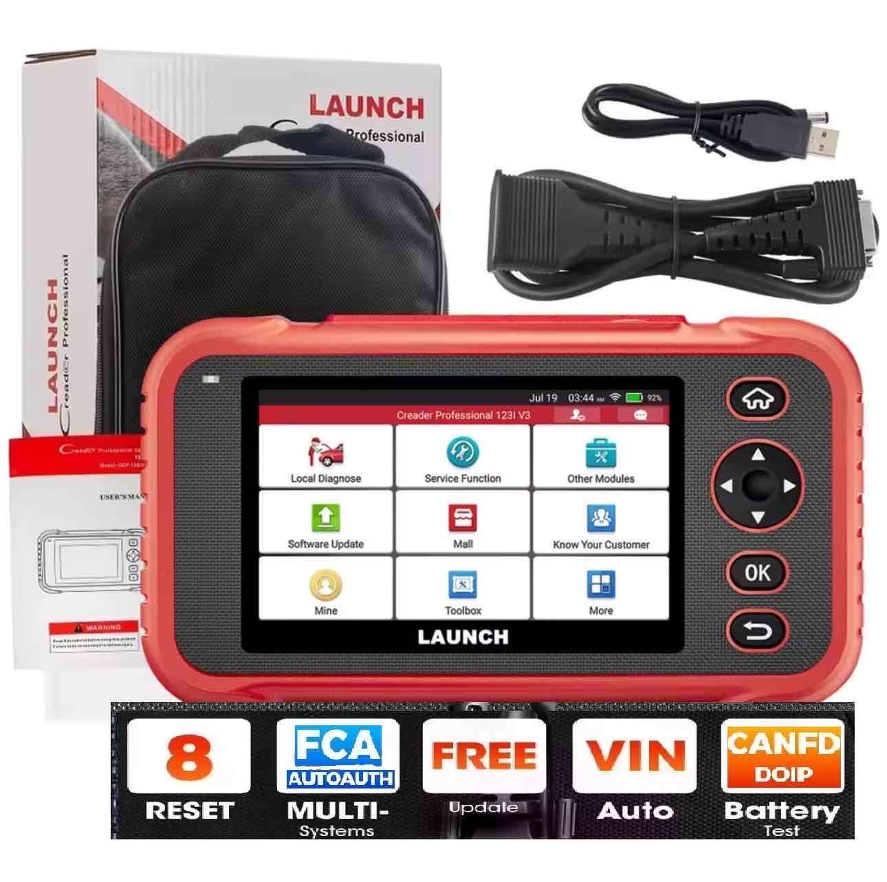 Escáner automotriz profesional Launch 129 v3