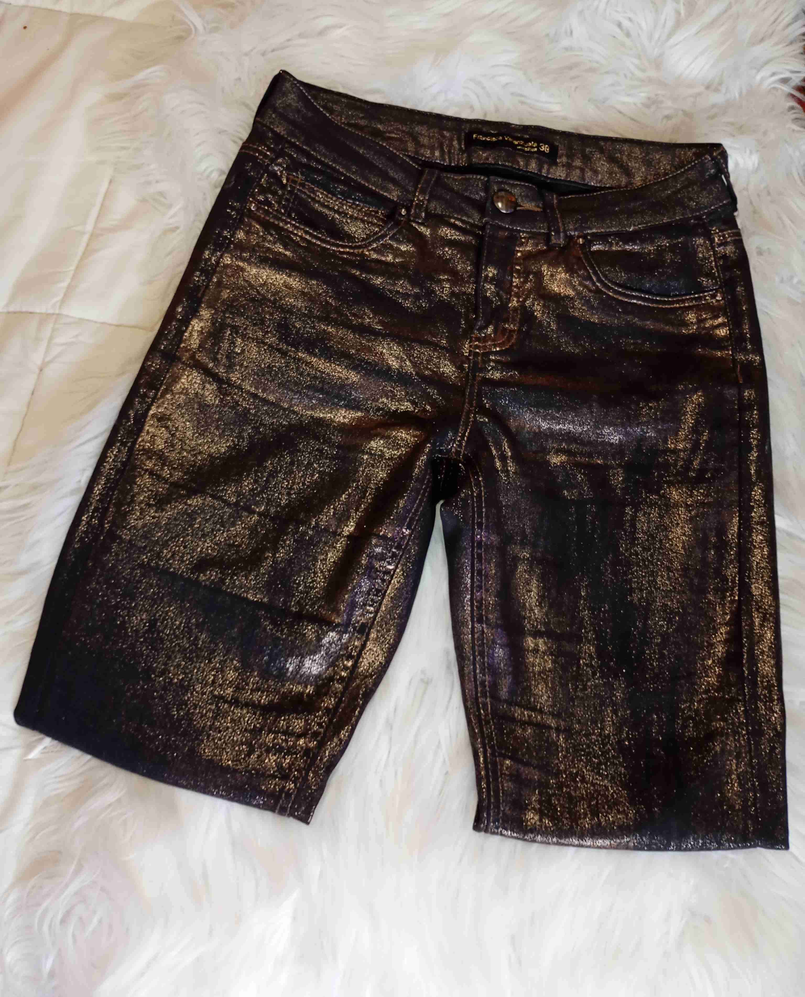 Jeans negros con brillo, jeans rasgados, etc - 5