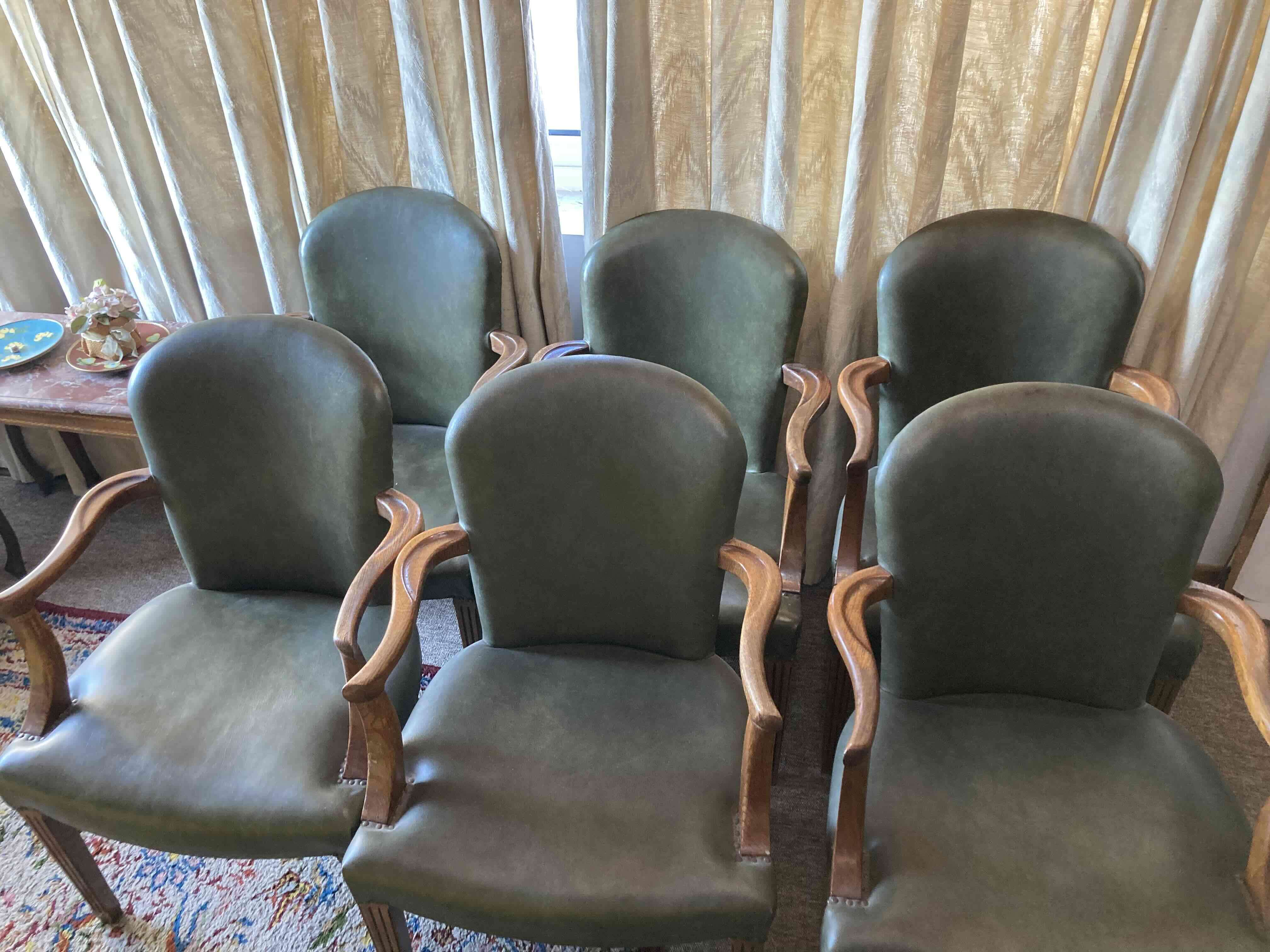 Juego de 6 Sillas Ejecutivas Vintage | Muebles Nar