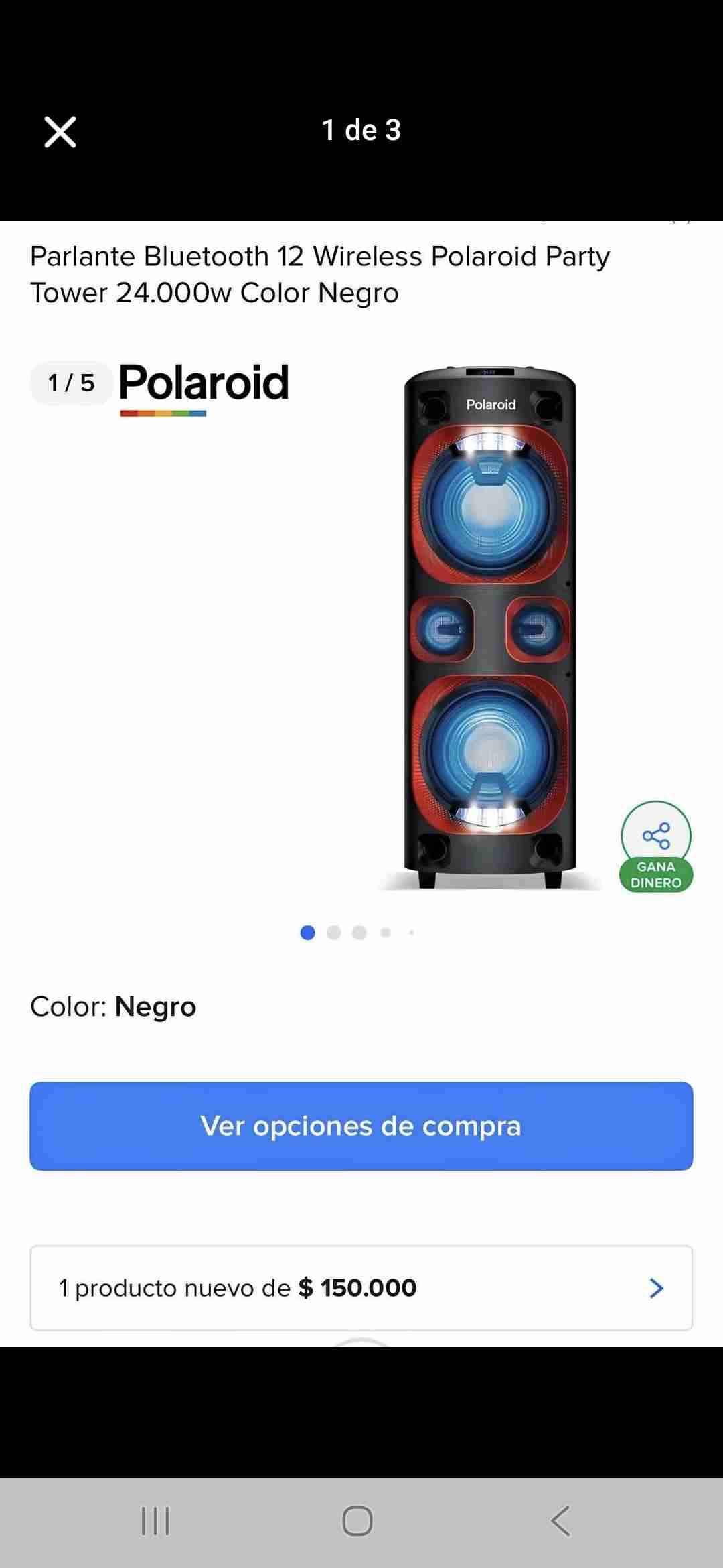 Parlante Polaroid grande - miniatura 3