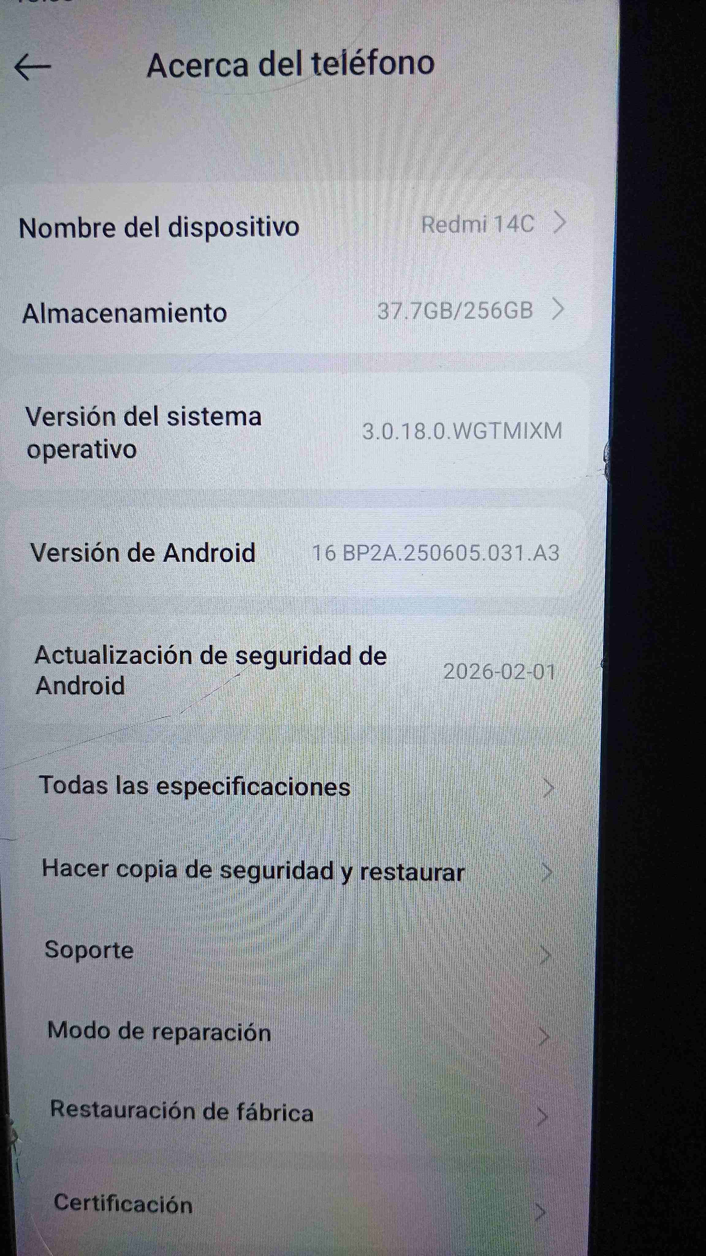 Celular Redmi 14c negro - miniatura 5