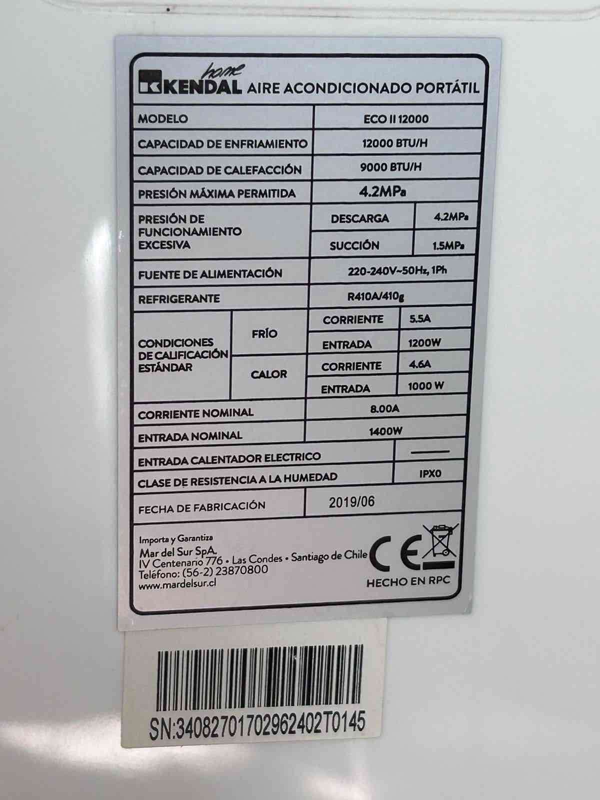 Aire acondicionado portátil Kendal