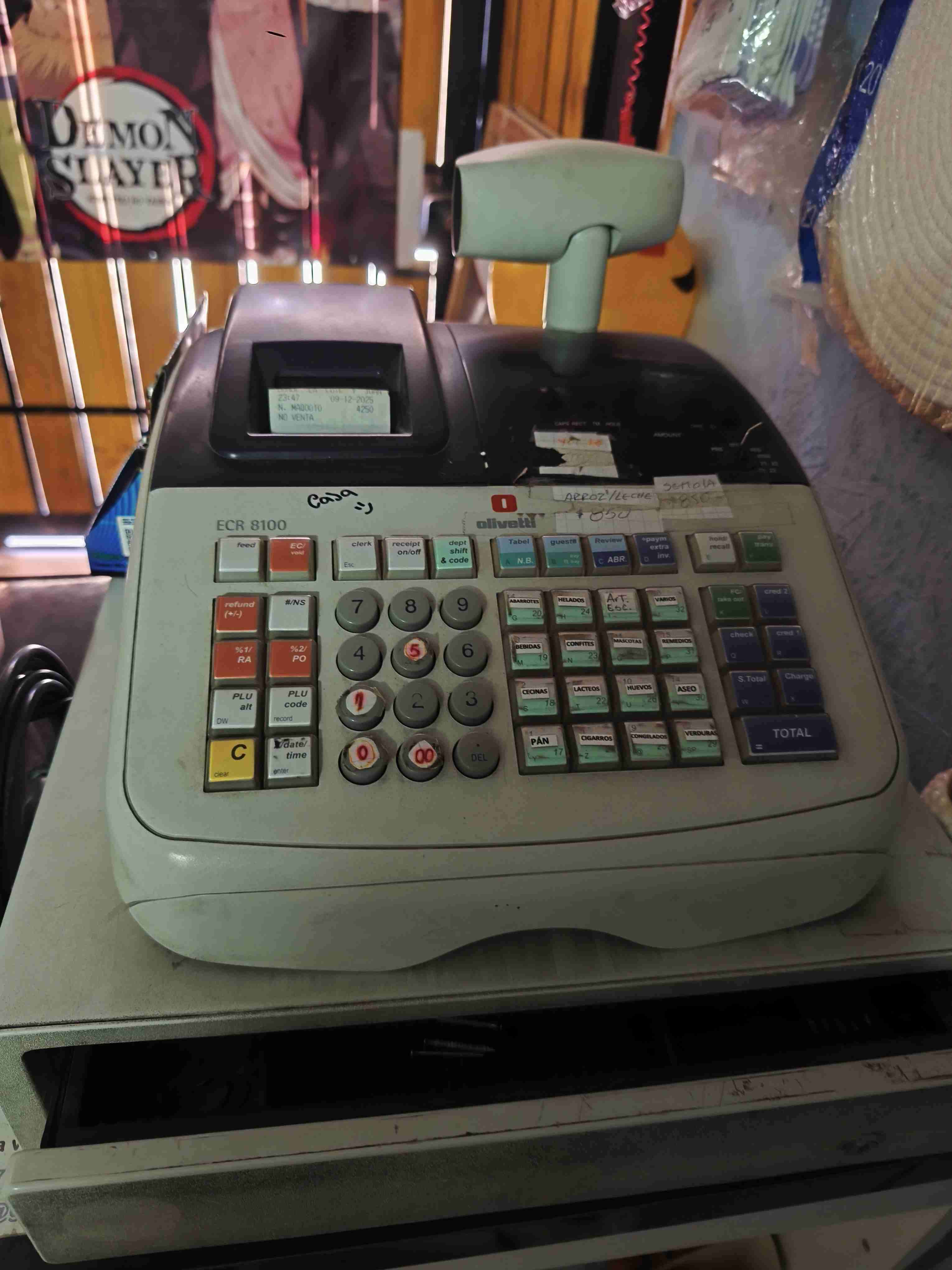 Caja registradora Olivetti ECR 8100