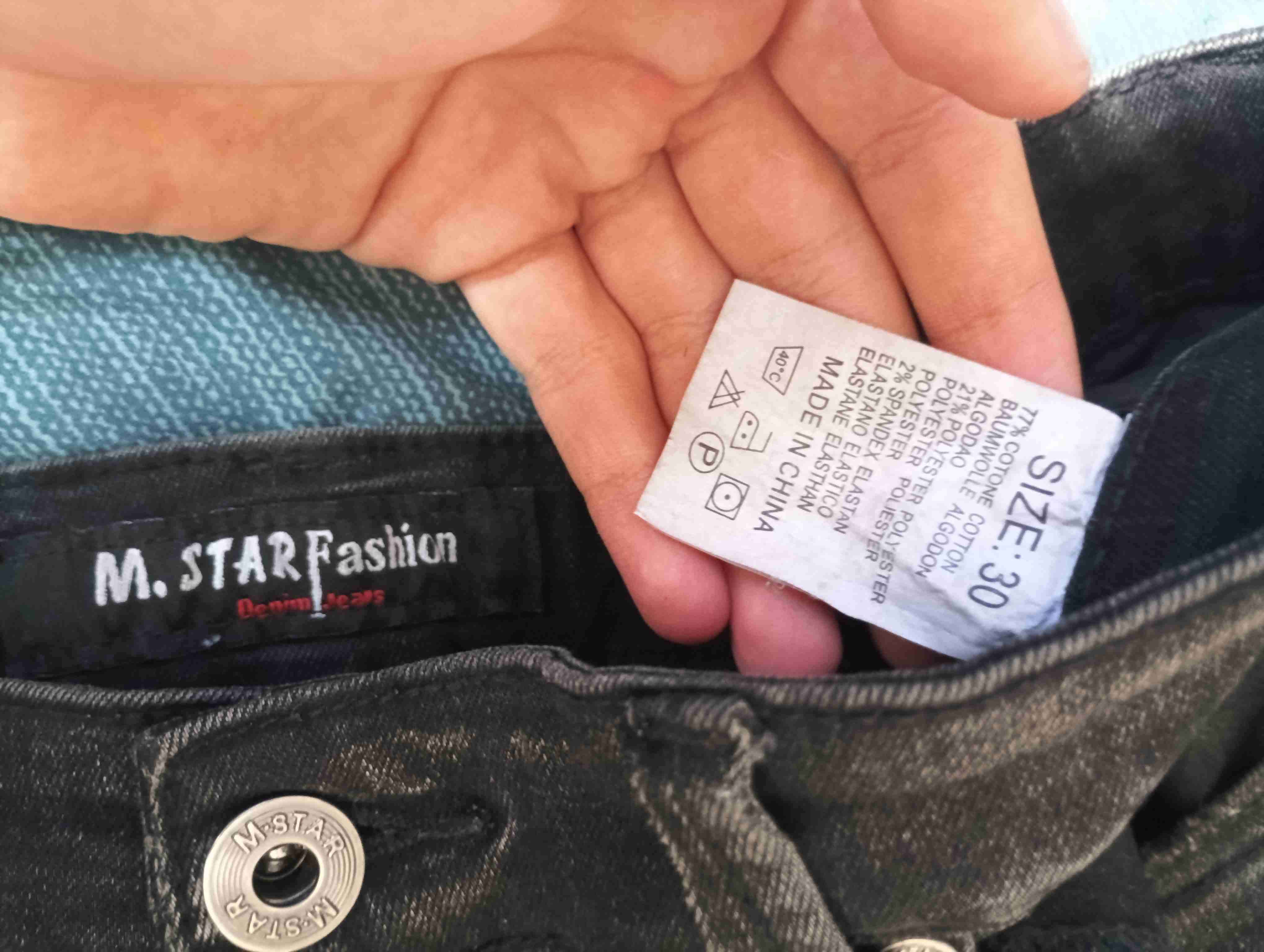 Jeans negros rasgados M.star - miniatura 3