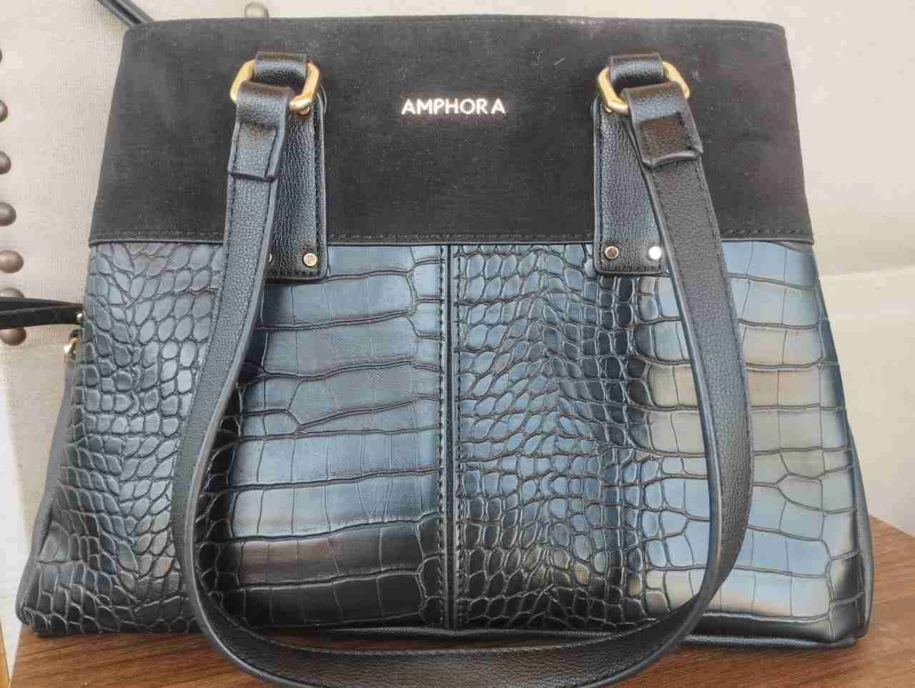 Cartera negra de charol - 2