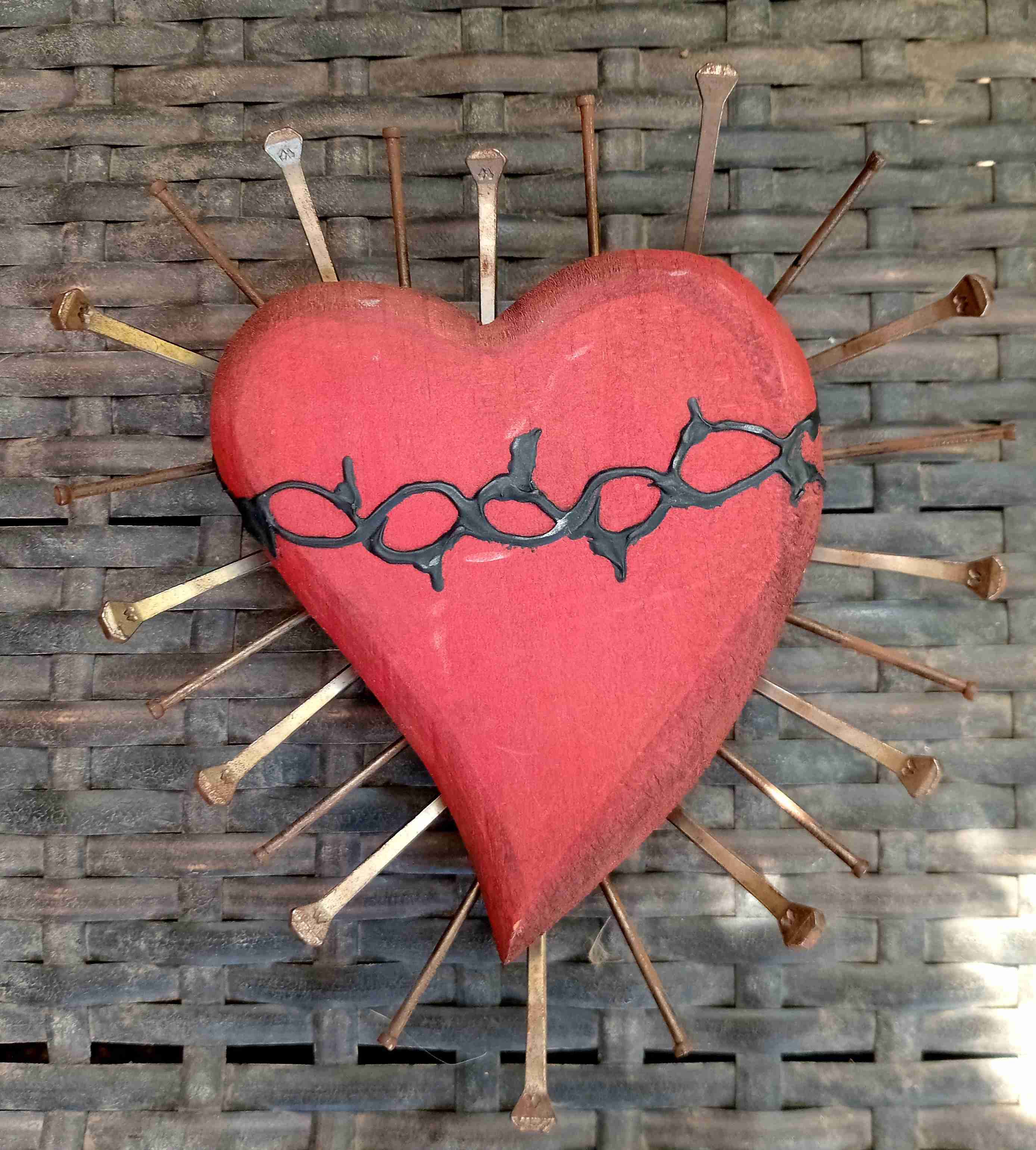 Corazón decorativo de madera - 2