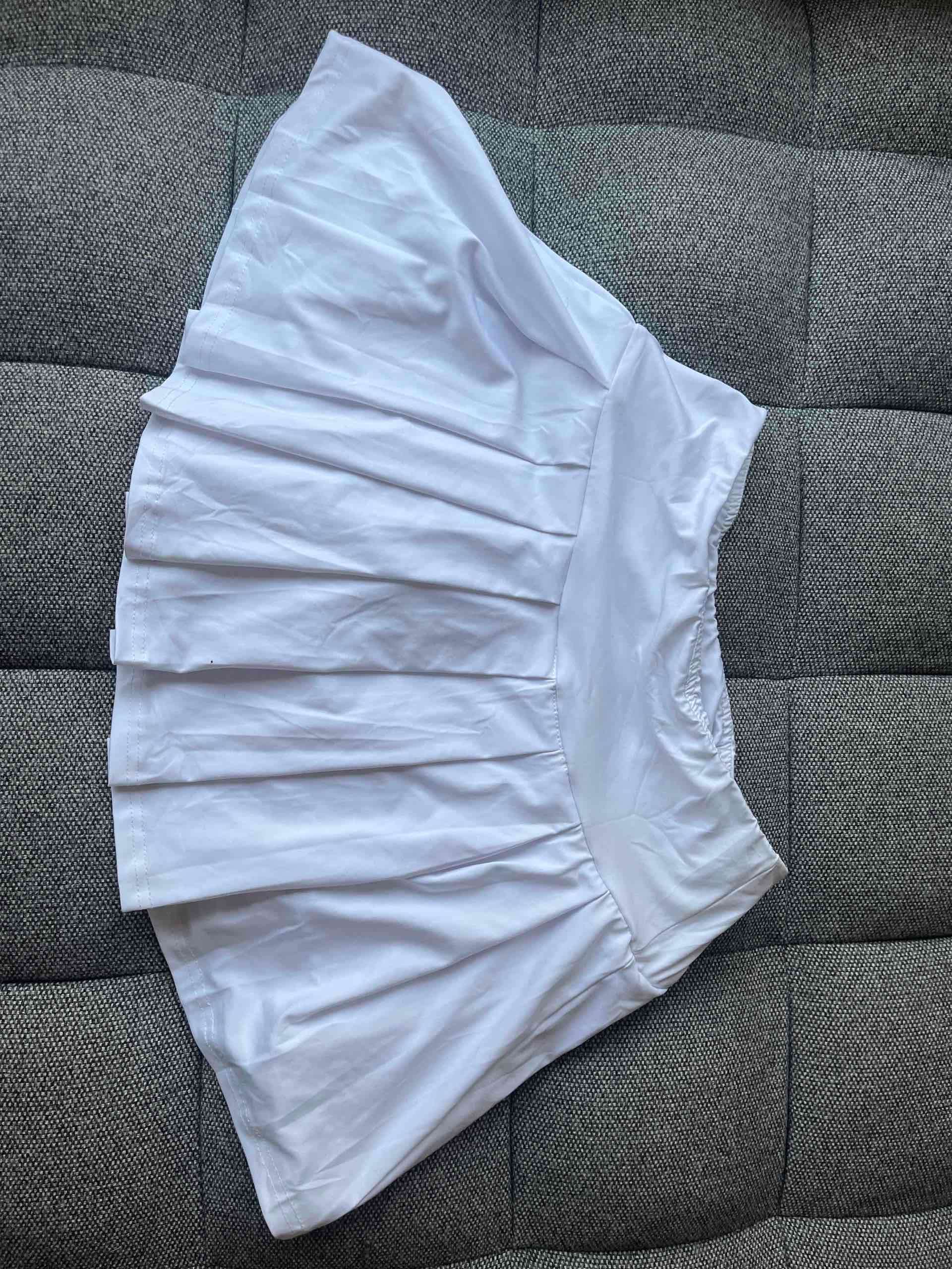 Mini falda blanca plisada - 2