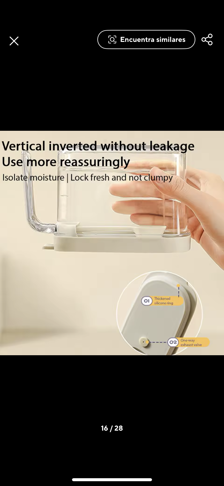 Contenedor hermético con cuchara magnética - miniatura 2