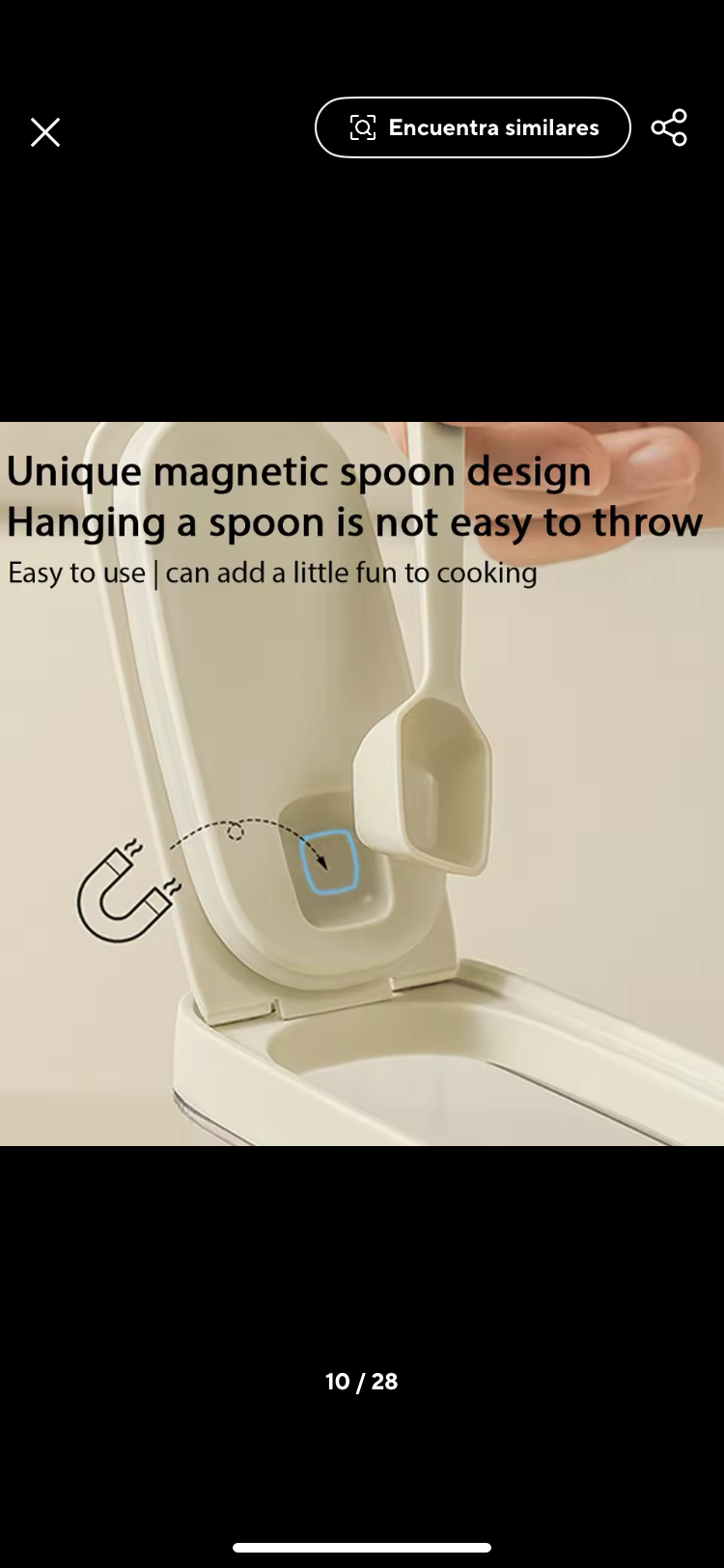 Contenedor hermético con cuchara magnética - miniatura 3