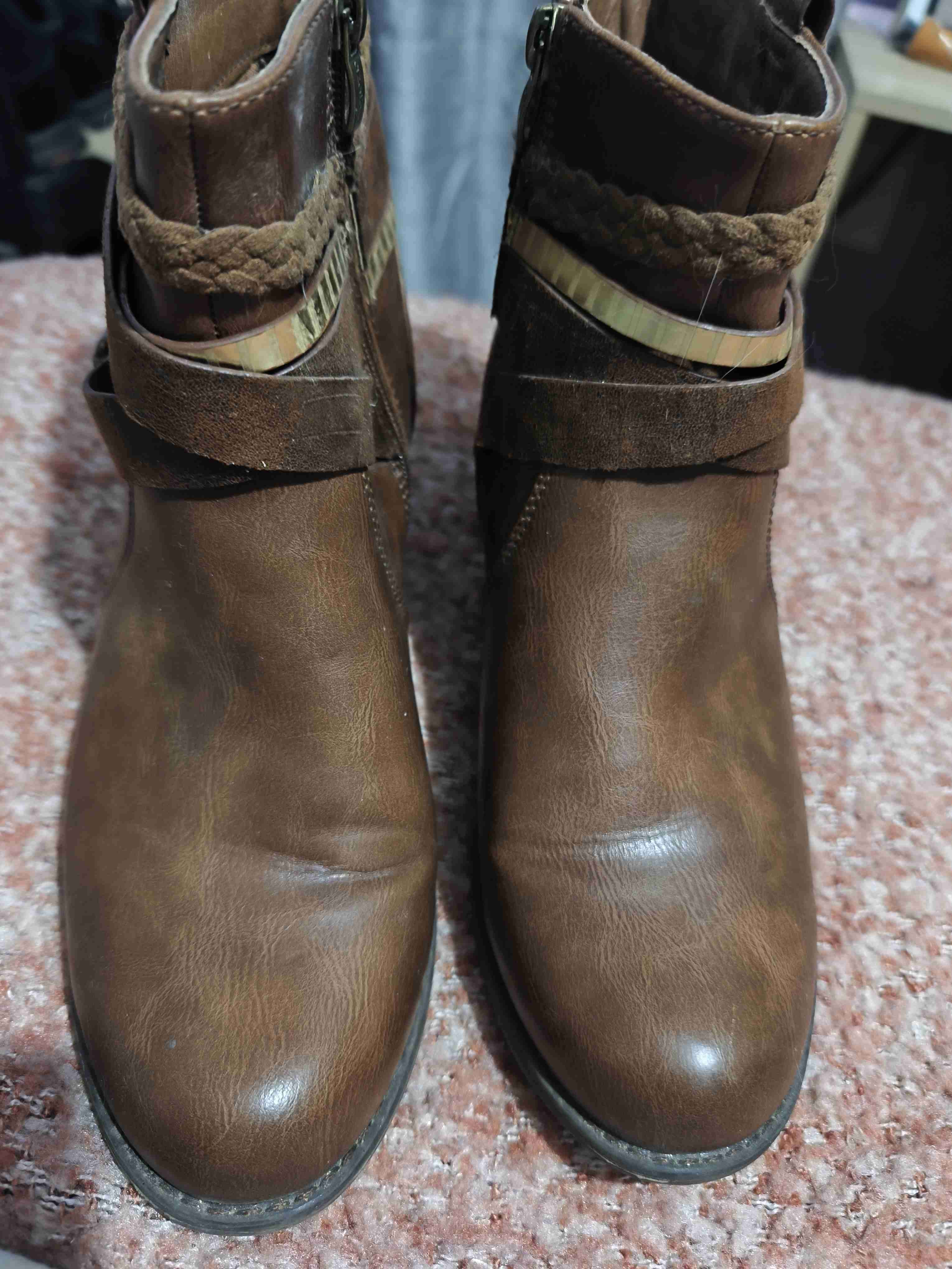 Botines marrones de cuero