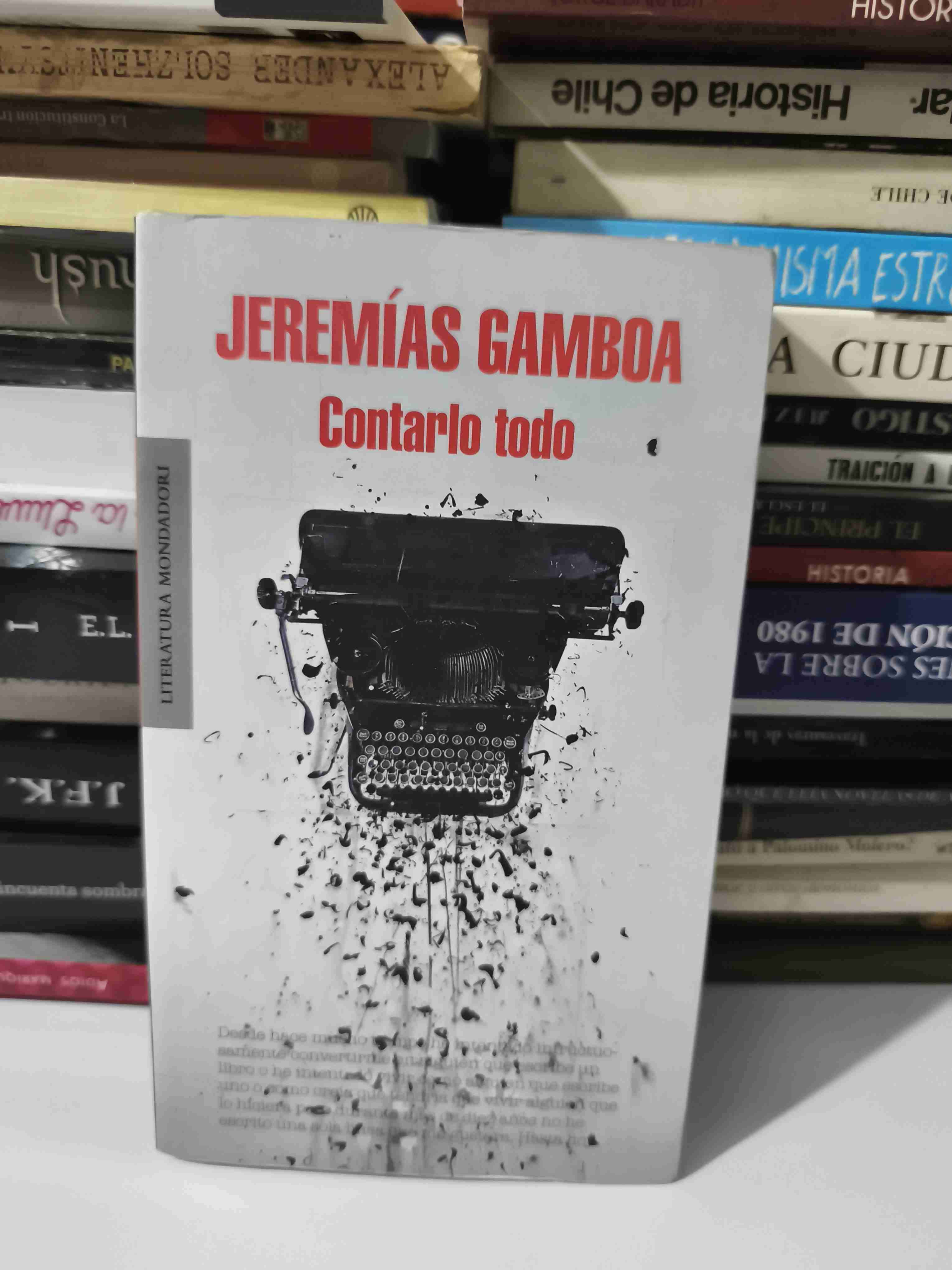 Libro Jeremías Gamboa - Contarlo todo