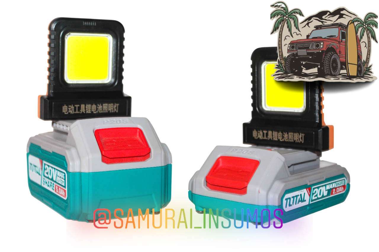 Linterna Led Para Baterias Inalambrica18v 20v 21v - miniatura 2