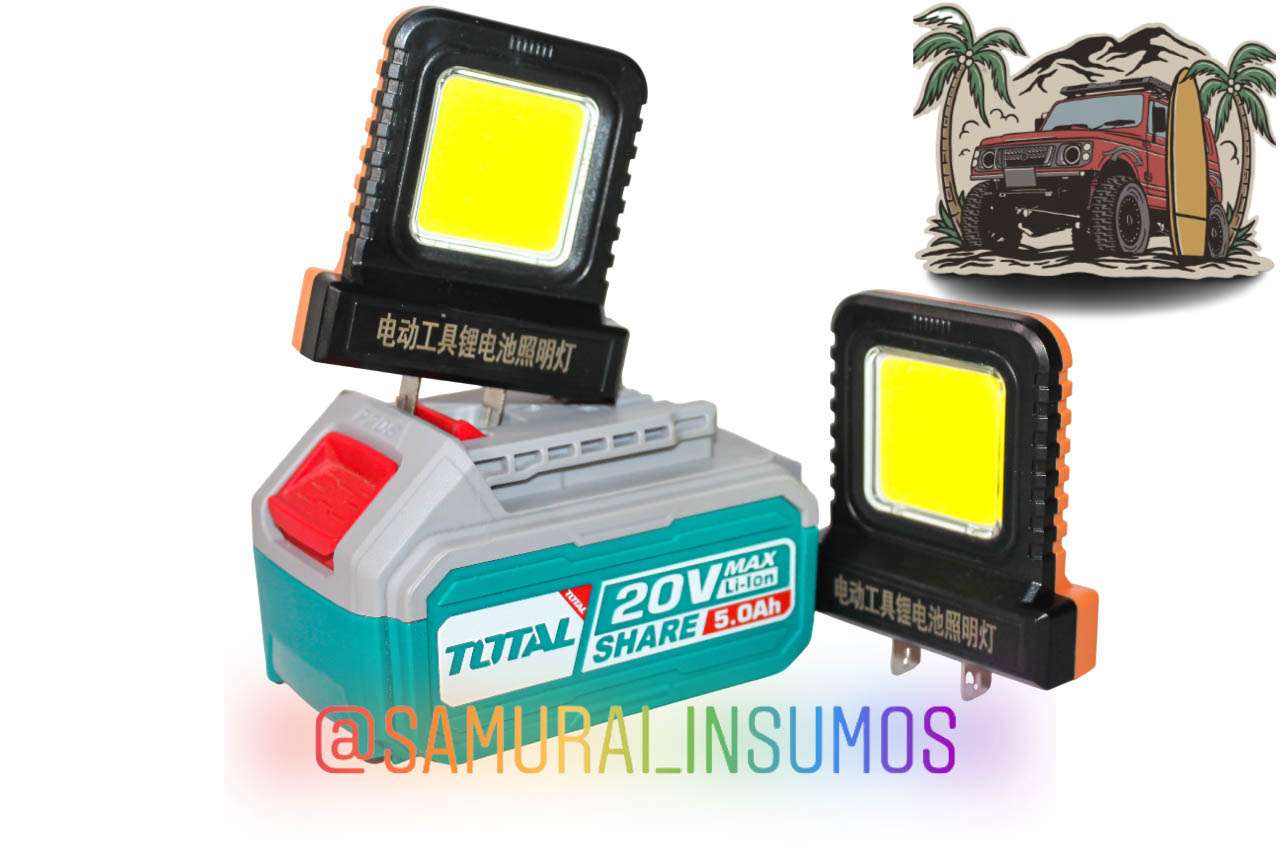 Linterna Led Para Baterias Inalambrica18v 20v 21v - miniatura 4