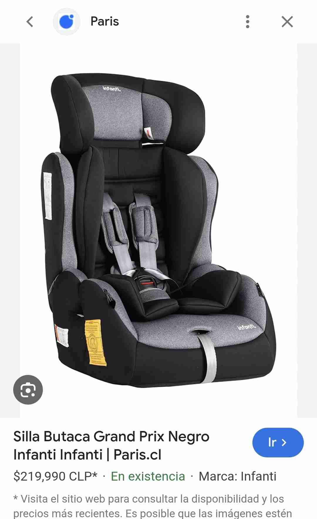 Silla Butaca de auto 6M a 12 an̈os negra Infanti - 1