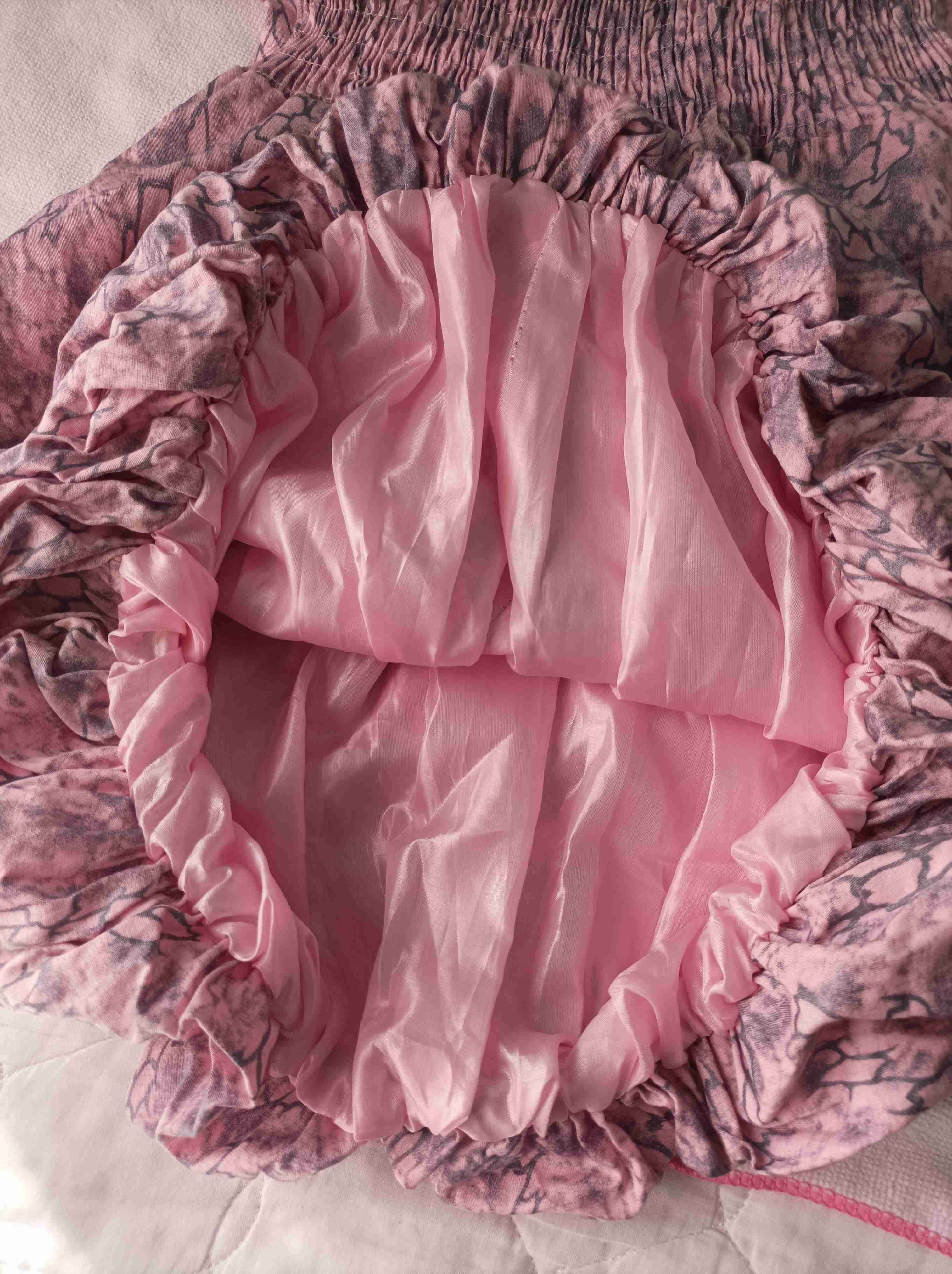 Vestido rosa estampado elegante - miniatura 5