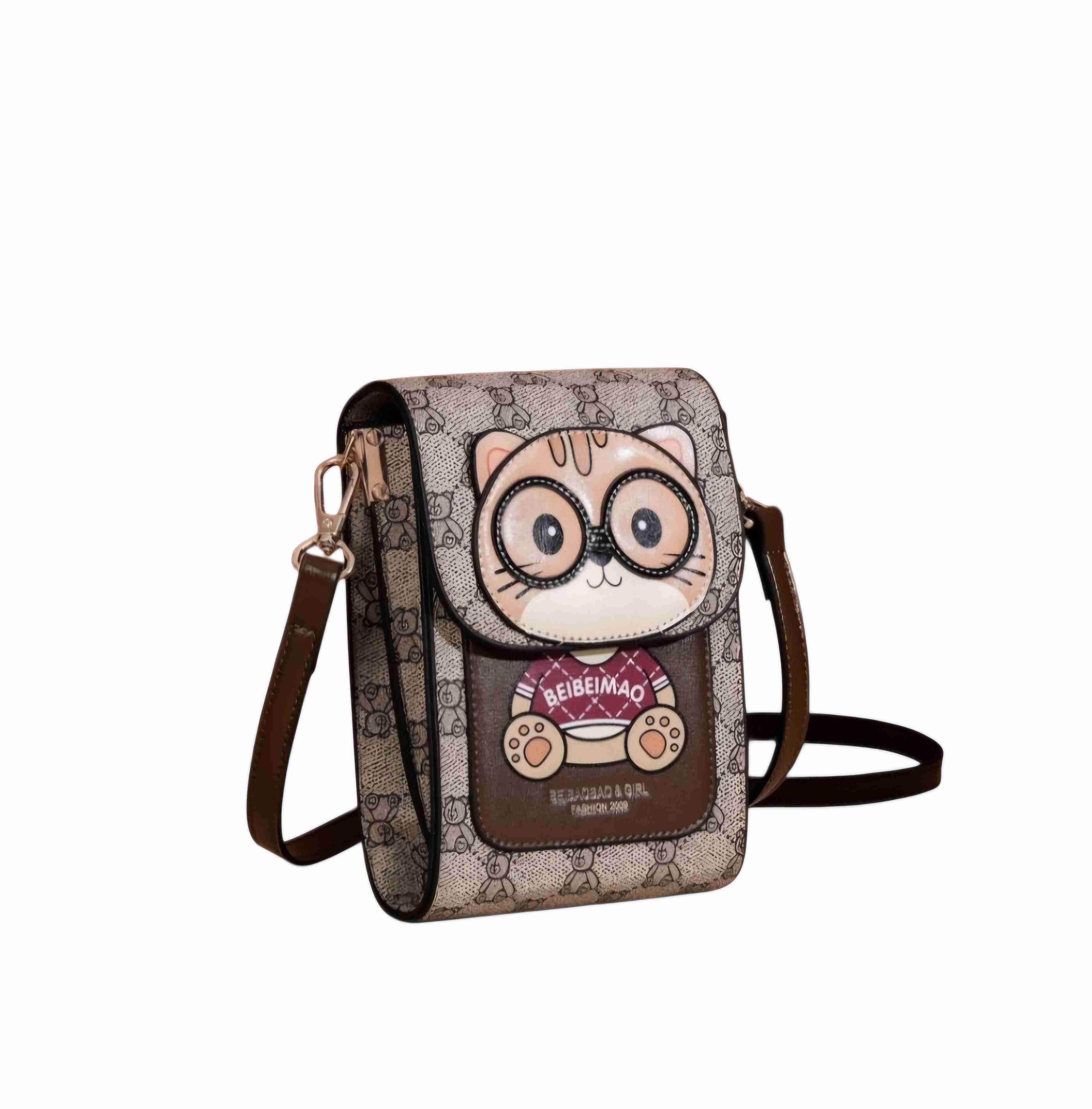 Cartera con diseño de gato - 1