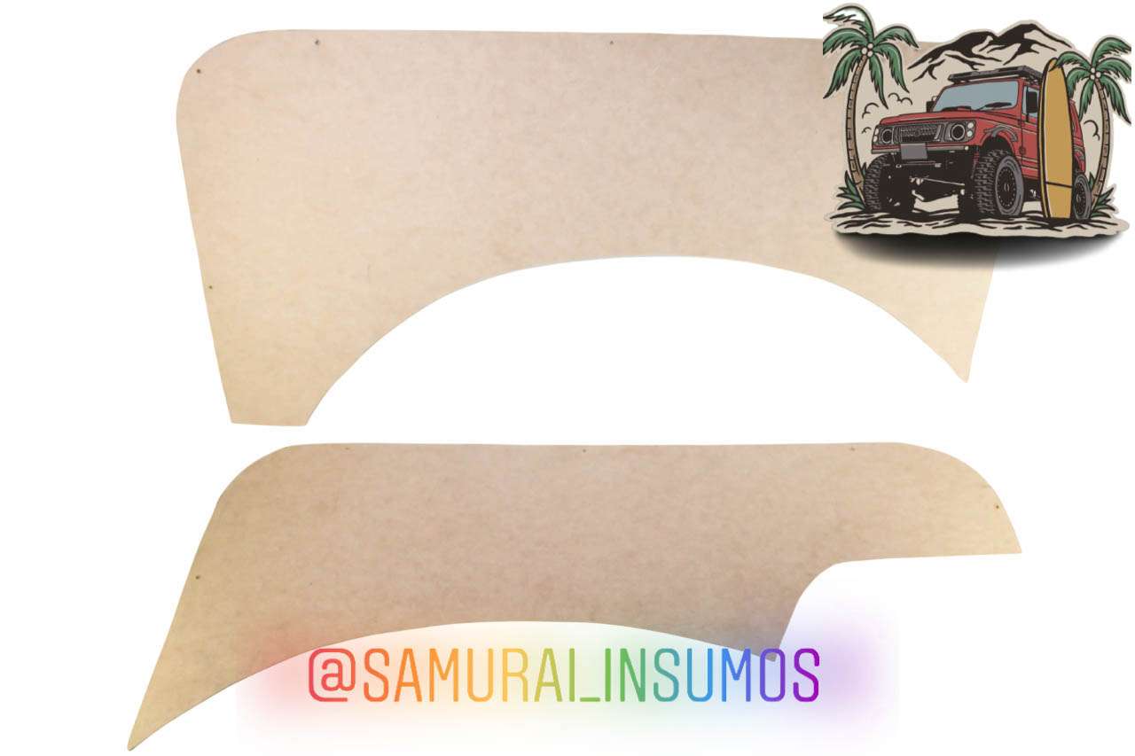 Suzuki Samurai Tapices Traseros Laterales En Bruto - miniatura 1