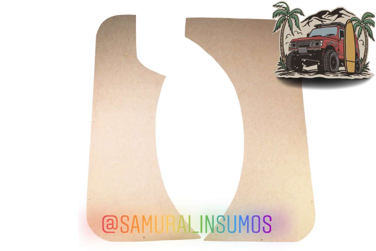 Suzuki Samurai Tapices Traseros Laterales En Bruto - miniatura 3