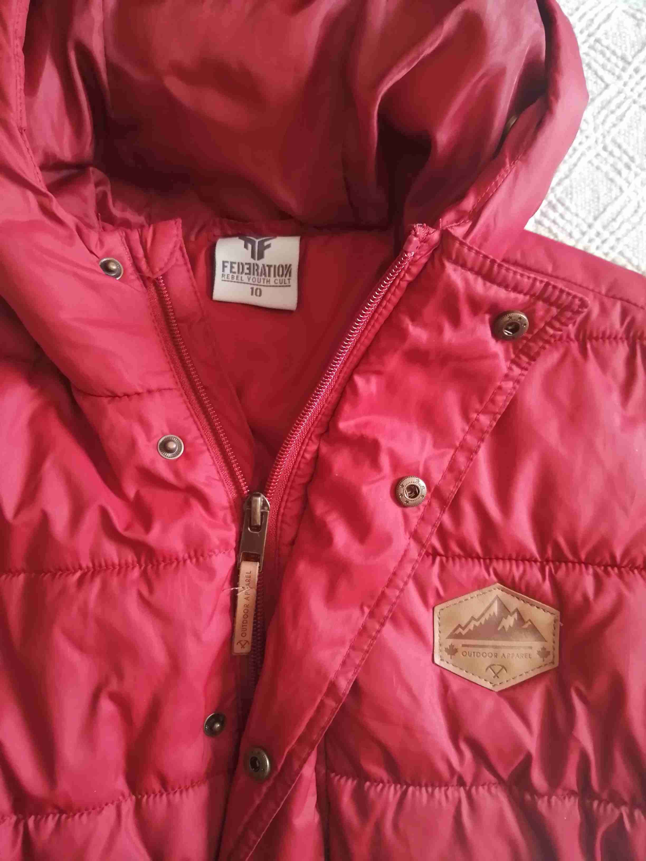 Chaqueta acolchada roja infantil - miniatura 2