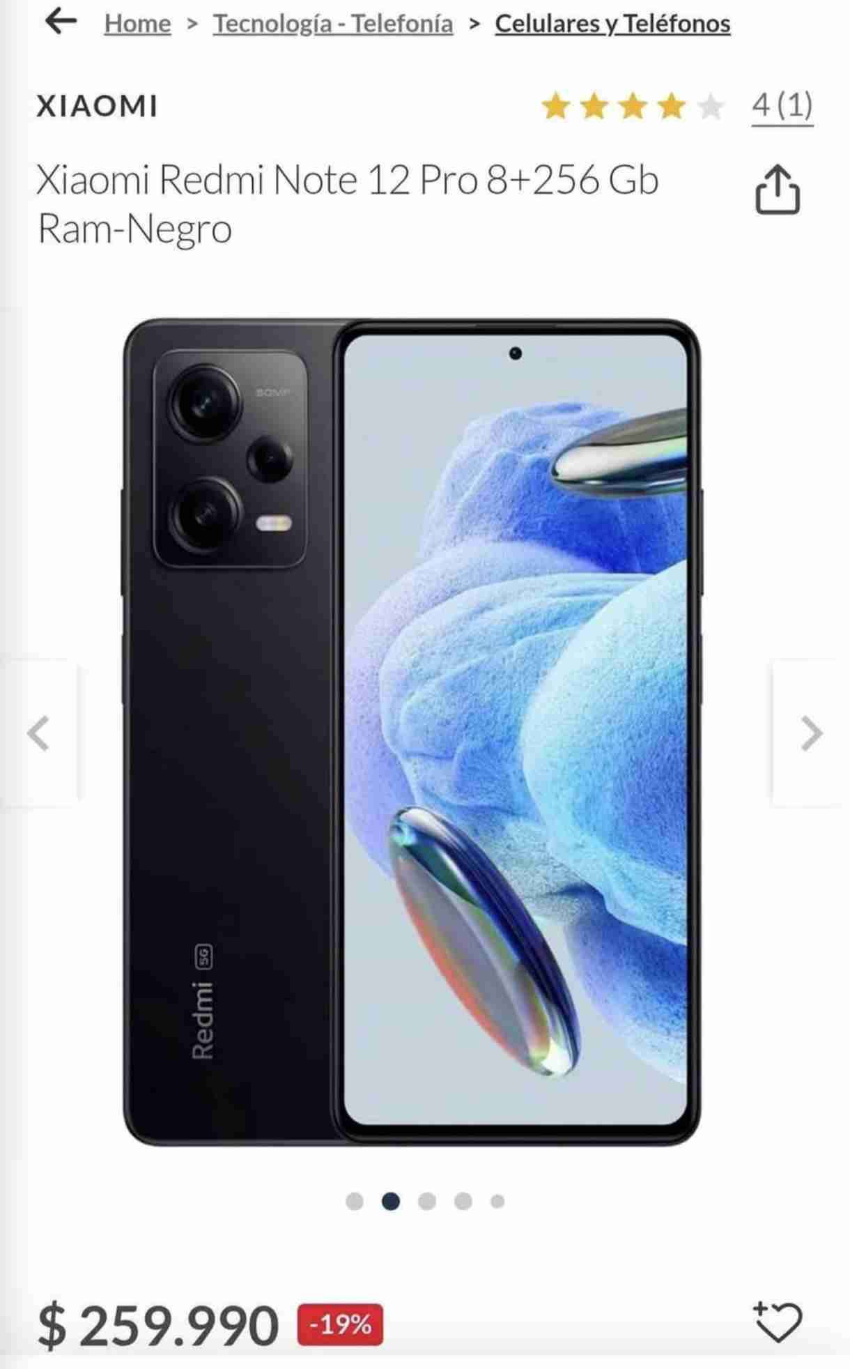 Redmi Note 12 Pro 5G en caja - miniatura 2