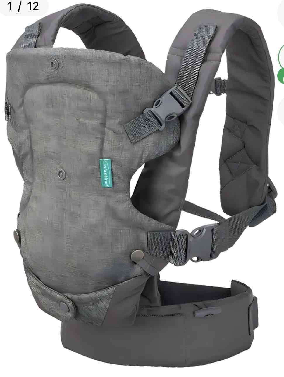 Mochila porta bebé gris Infantino - 3