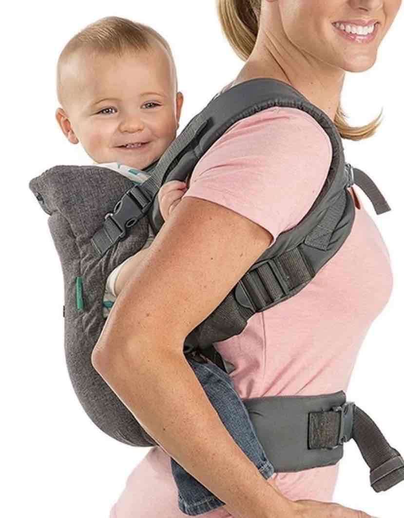 Mochila porta bebé gris Infantino - 4