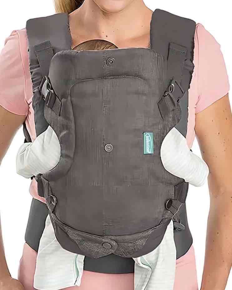 Mochila porta bebé gris Infantino - 5