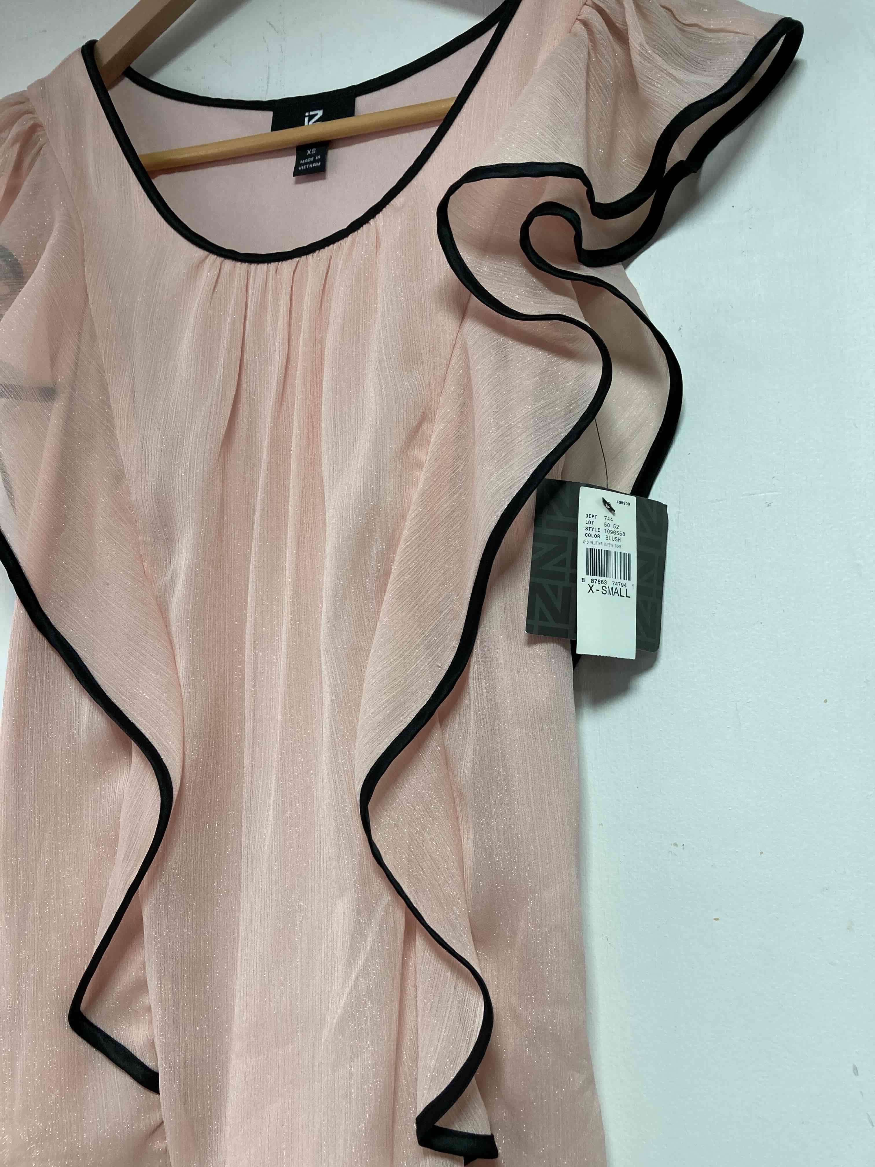 Blusa rosa sin mangas con borde negro, Mujer ! - miniatura 2