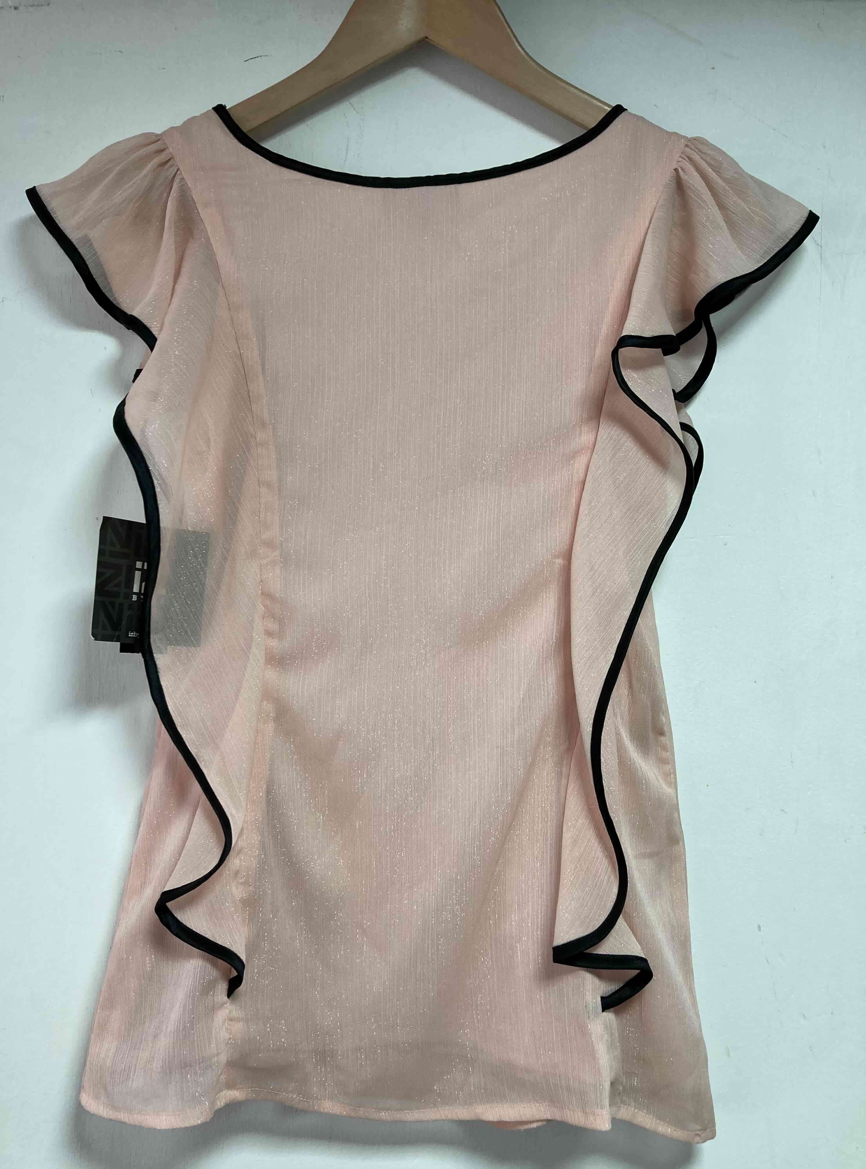 Blusa rosa sin mangas con borde negro, Mujer ! - miniatura 3