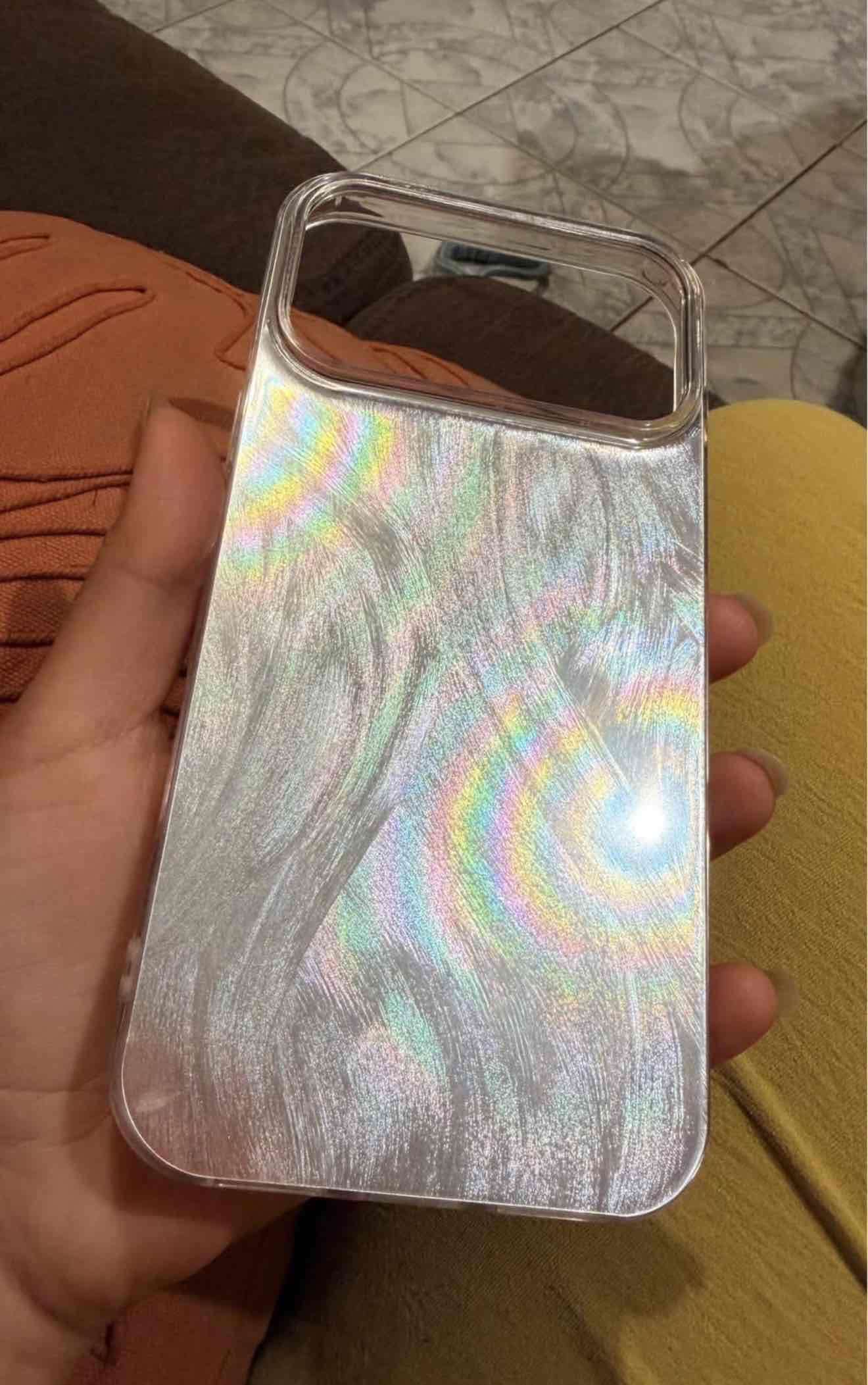 Funda iridiscente plata para iPhone 17 pro Max - miniatura 3