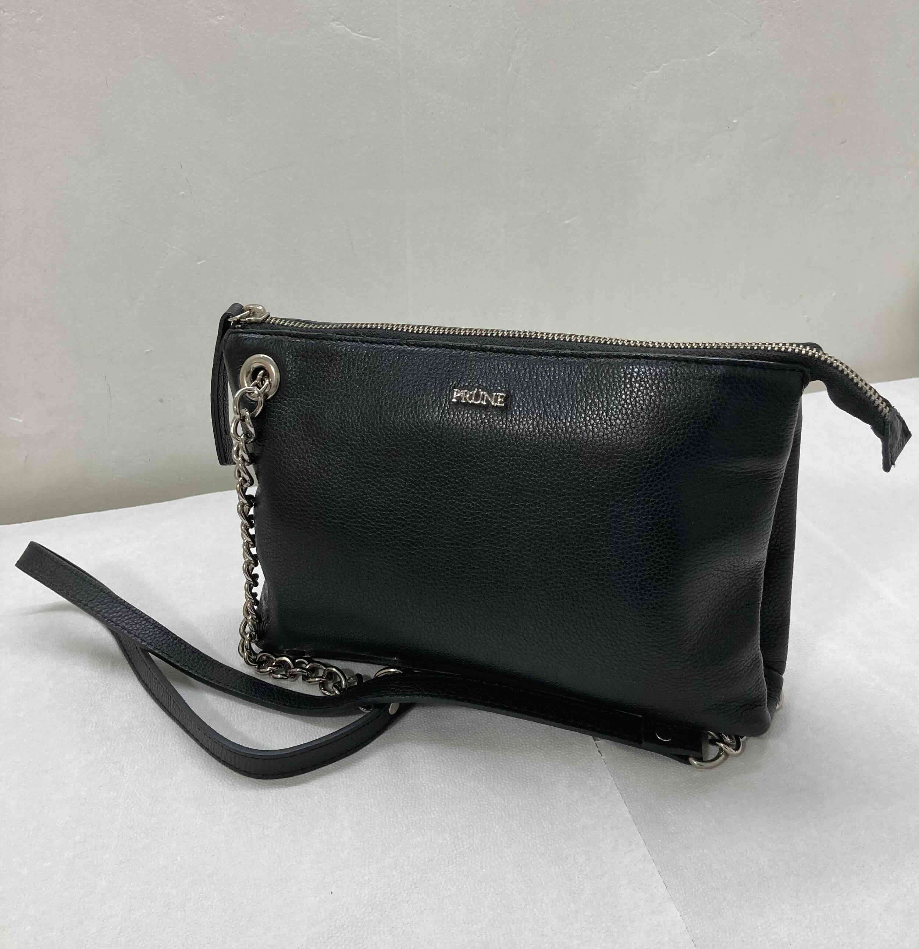 Cartera negra con cadena Prüne - miniatura 2