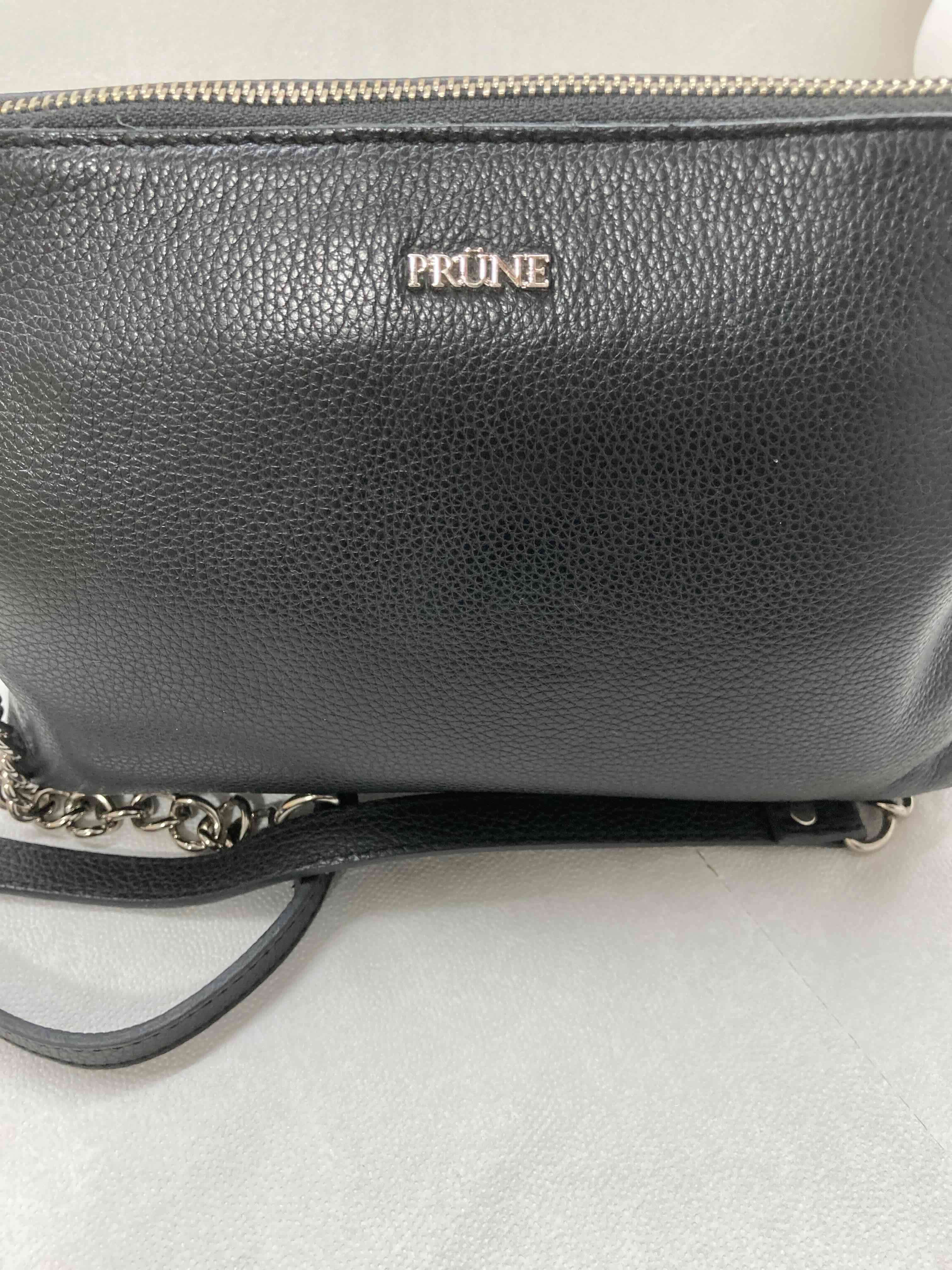 Cartera negra con cadena Prüne - miniatura 3