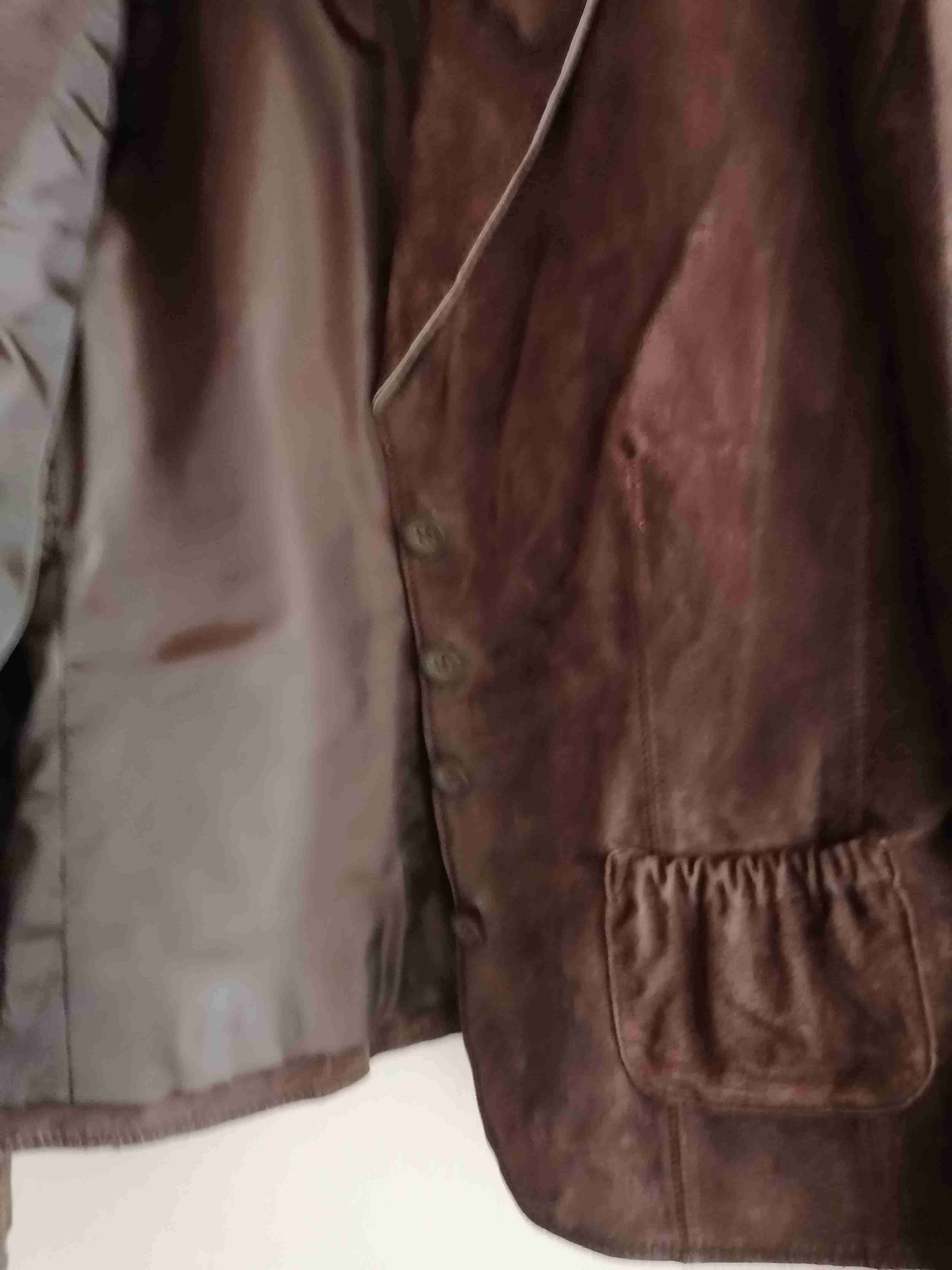 Blazer marrón de cuero - miniatura 2