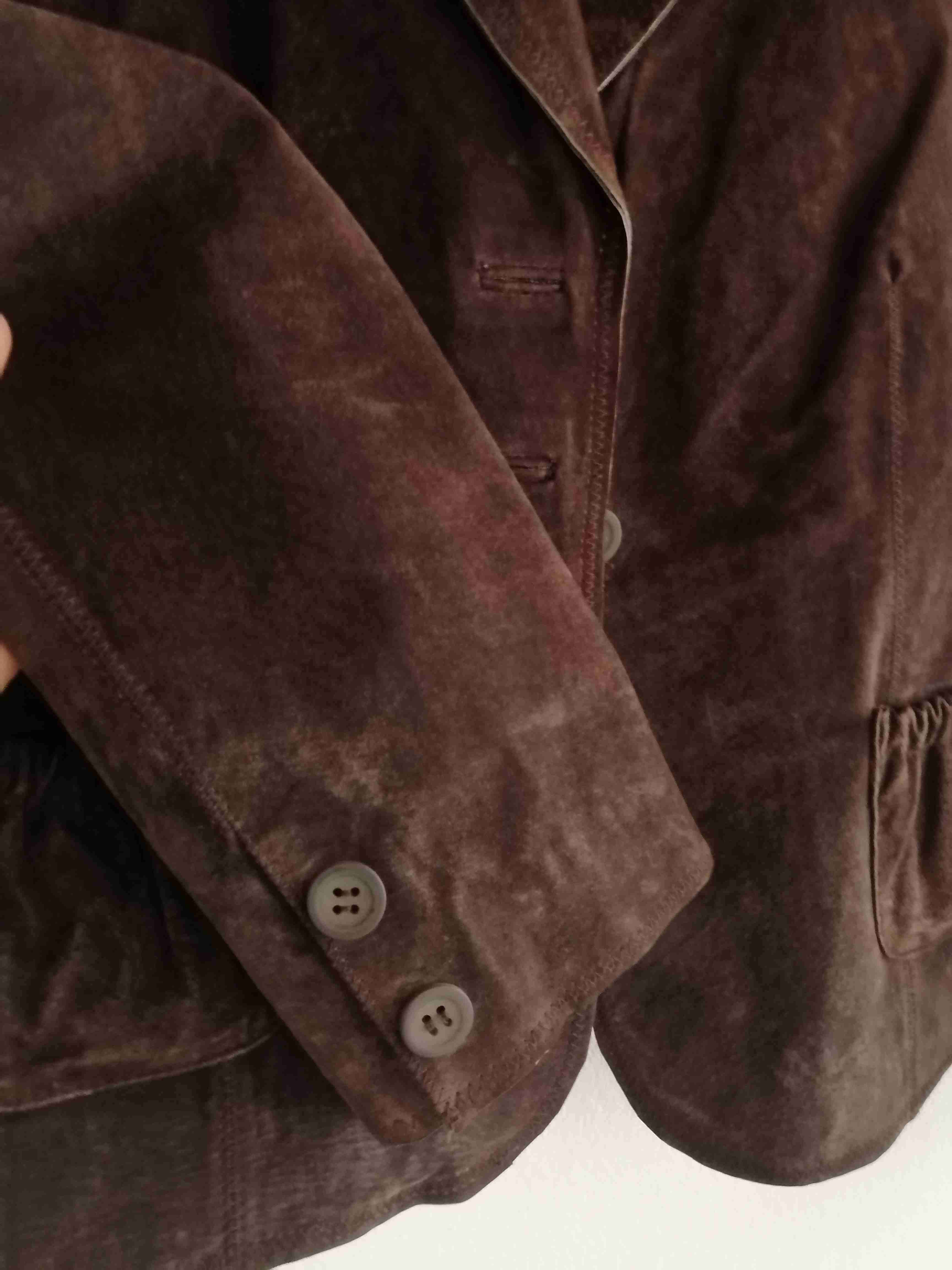 Blazer marrón de cuero - miniatura 3