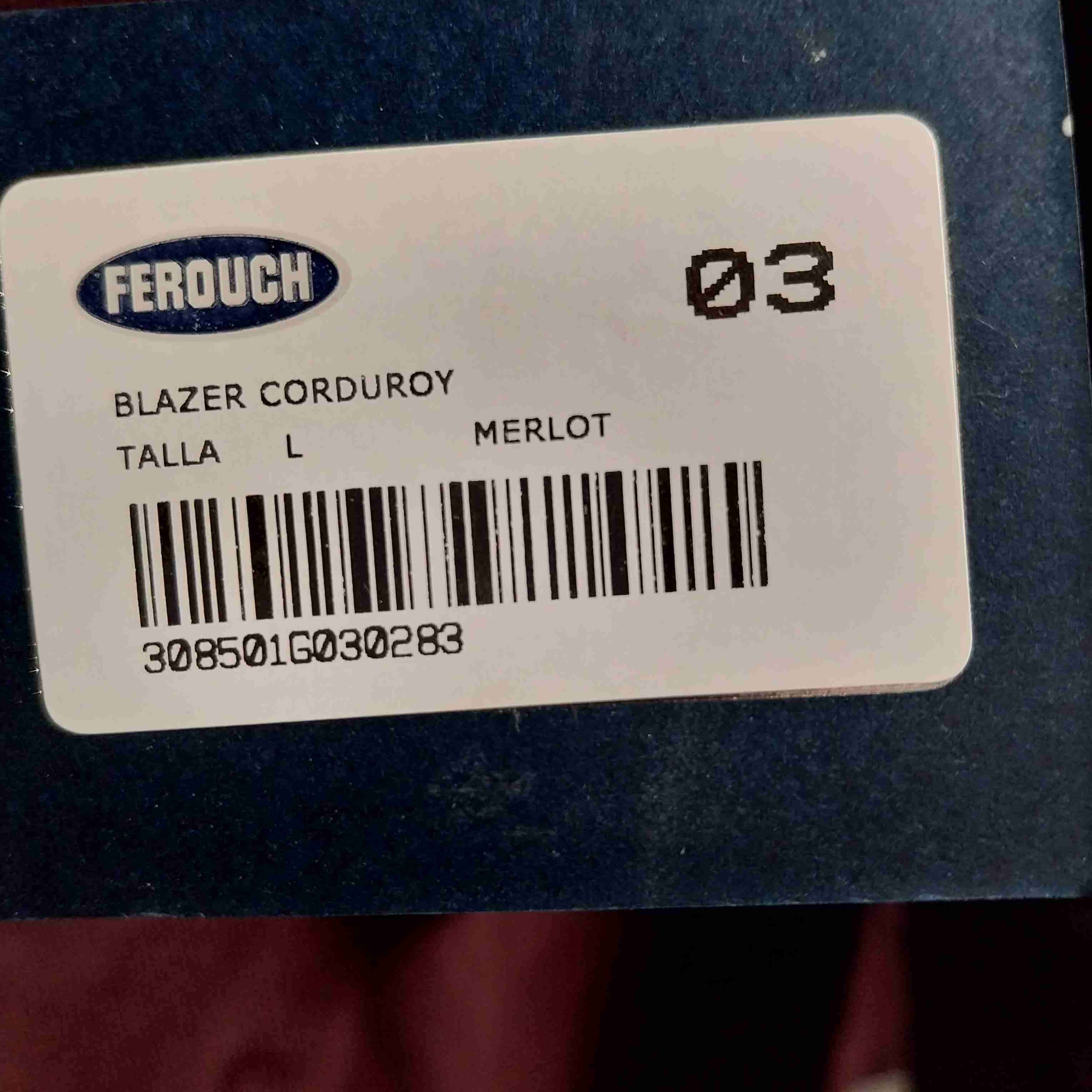 Blazer burdeos corduroy nuevo - 2