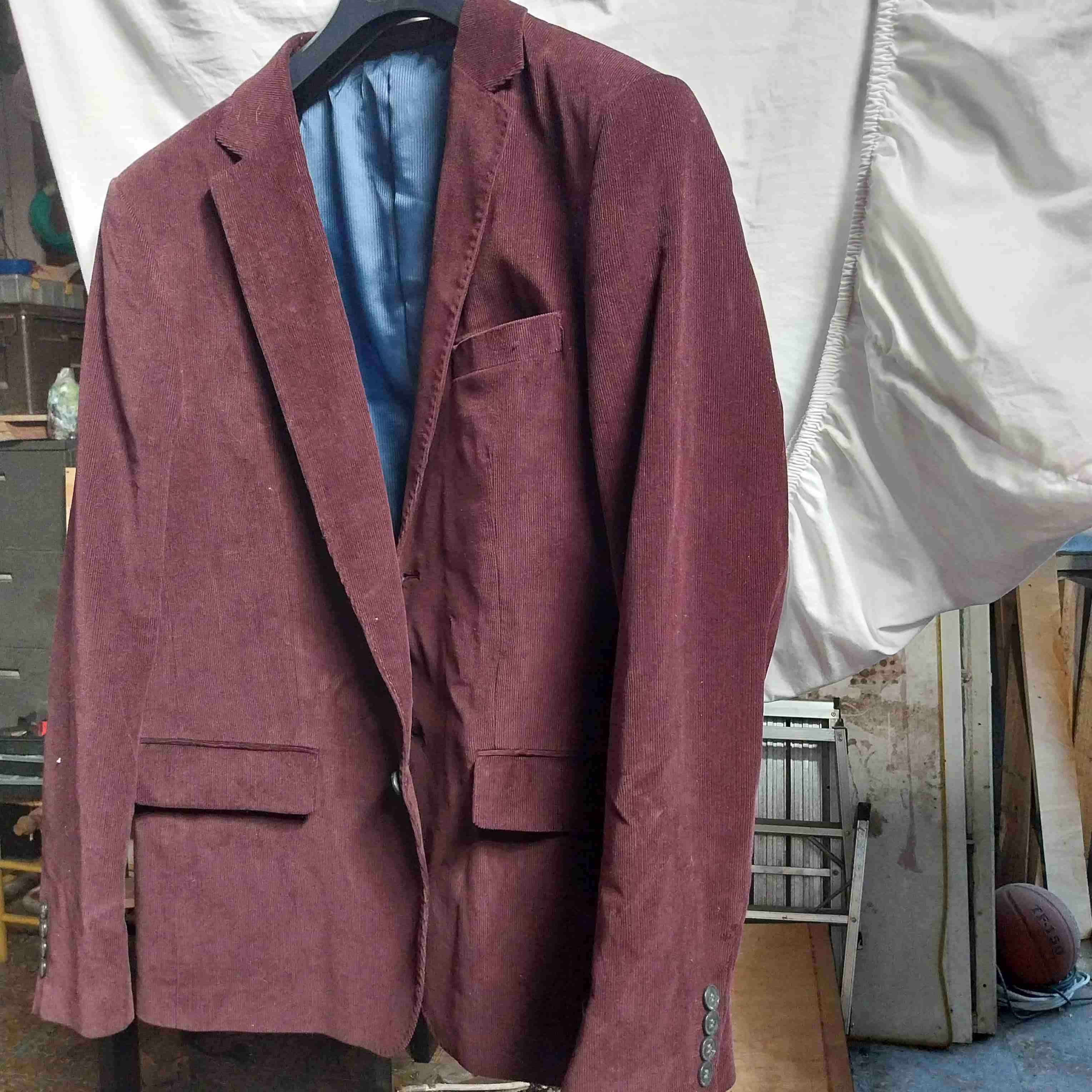 Blazer burdeos corduroy nuevo - 4