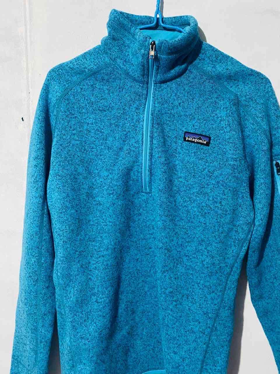 Polerón azul con cierre medio - miniatura 2