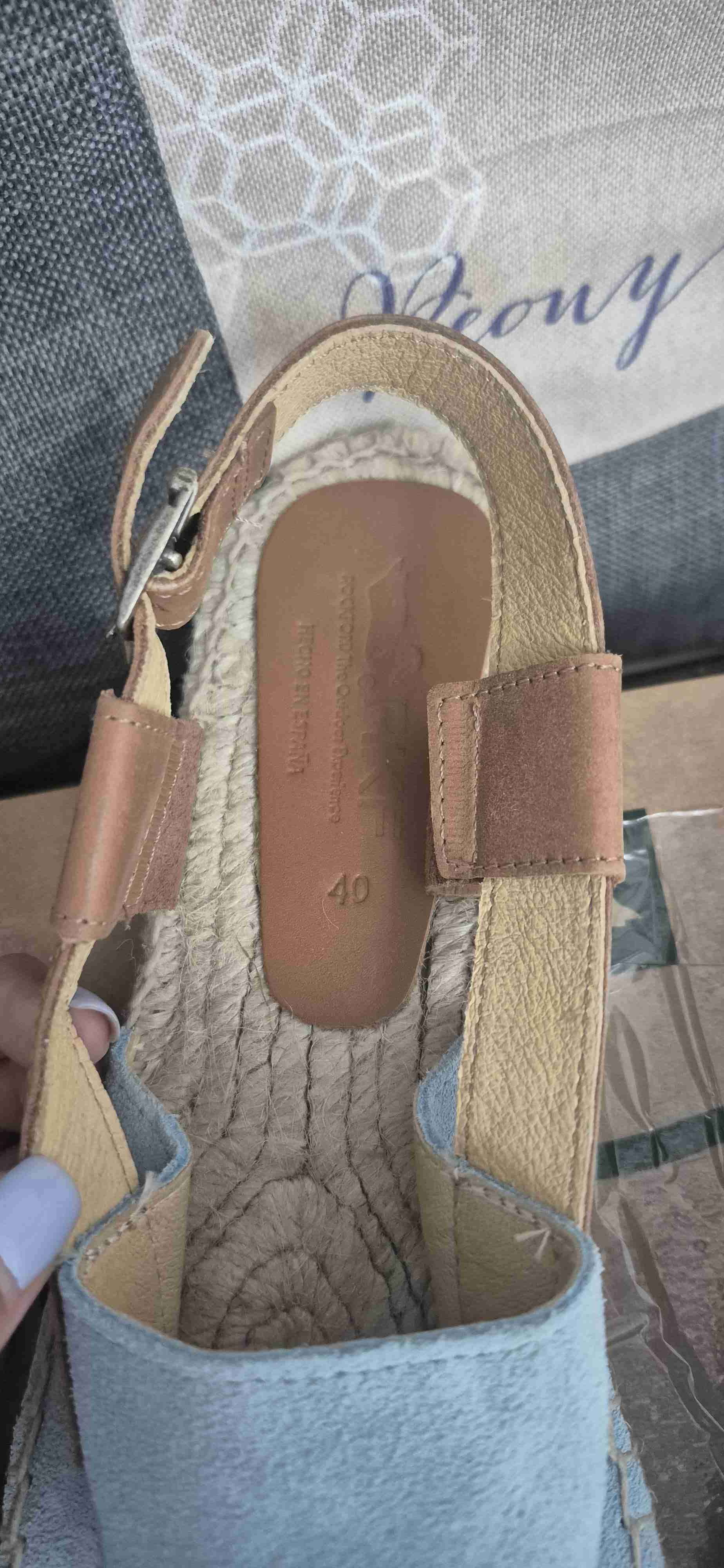 Sandalias azules de gamuza RKF - miniatura 4