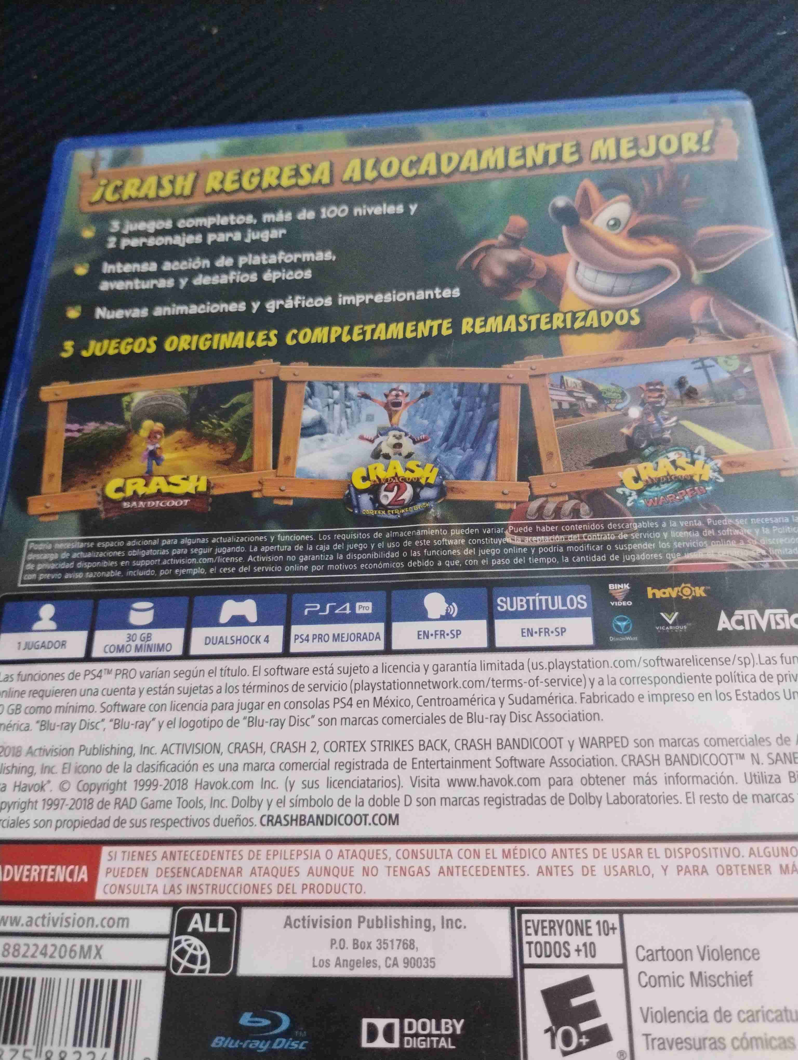 Crash Bandicoot N. Sane Trilogy PS4 - miniatura 2