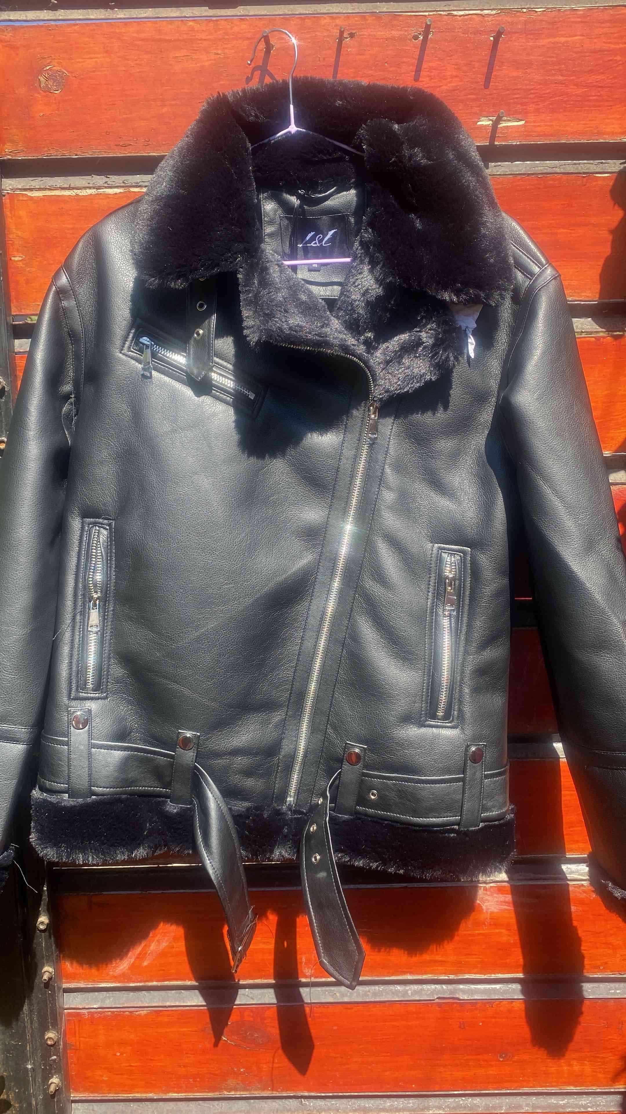 Chaqueta de cuero con forro - miniatura 2