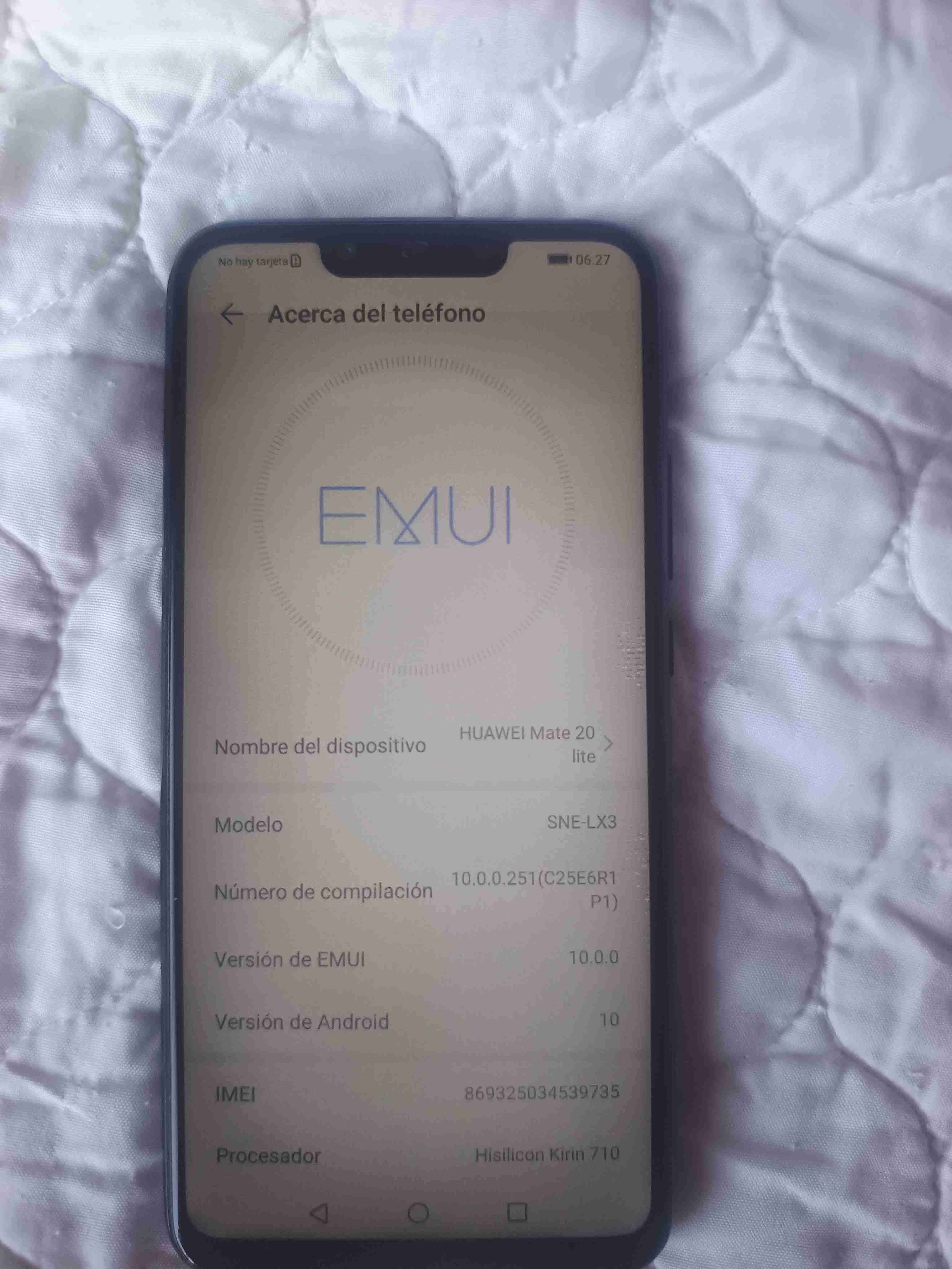 Huawei Mate 20 Lite usado