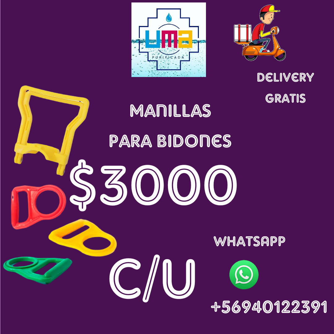 Manillas para bidones colores - 1