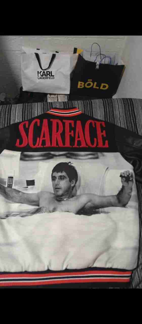 Chaqueta varsity Scarface negra - miniatura 2