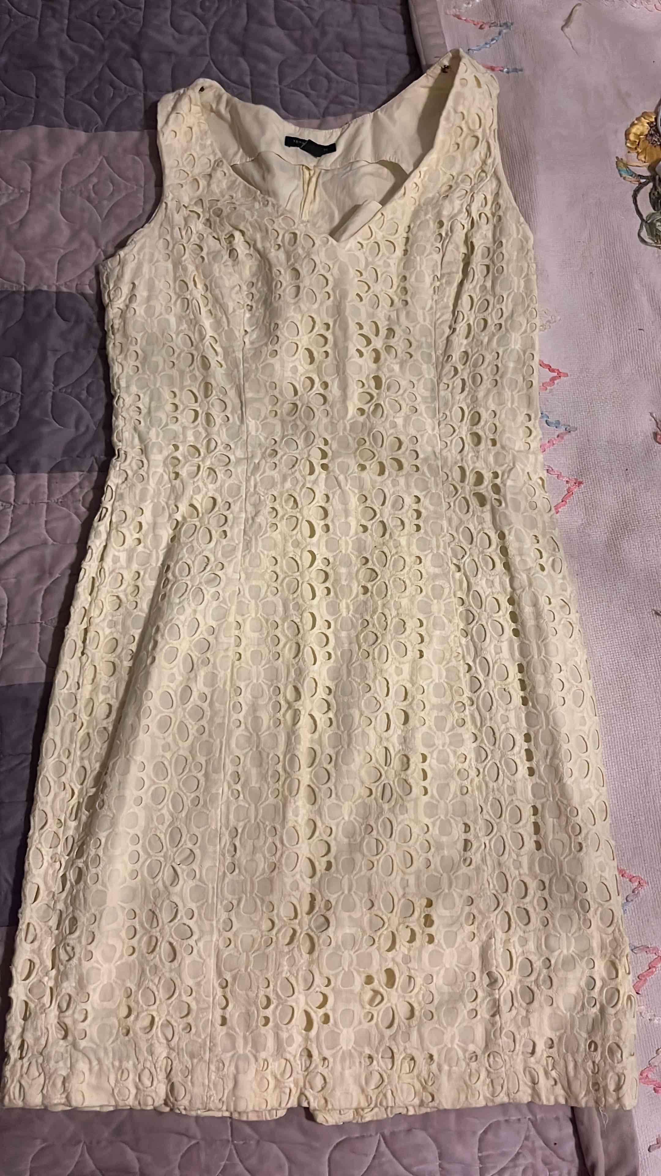 Vestido amarillo claro calvin cklein - miniatura 2