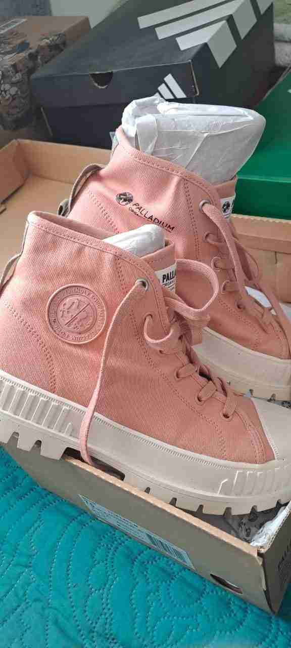 Zapatillas Pallashock Mid Org Mute Clay - miniatura 4