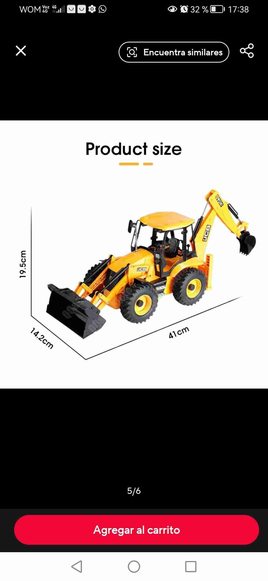 Modelo de retroexcavadora JCB - miniatura 2